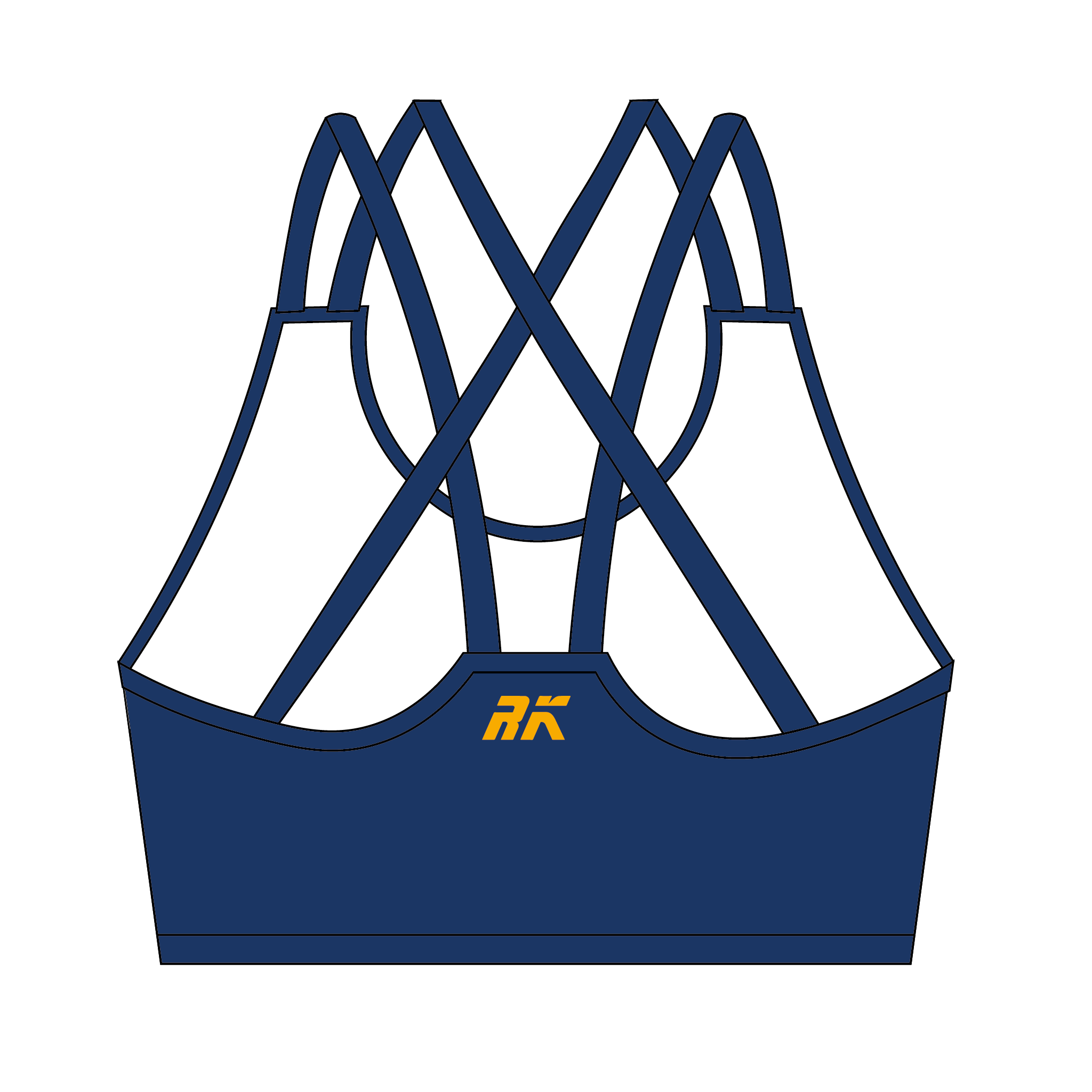 Hexham Rowing Club Strappy Sports Bra