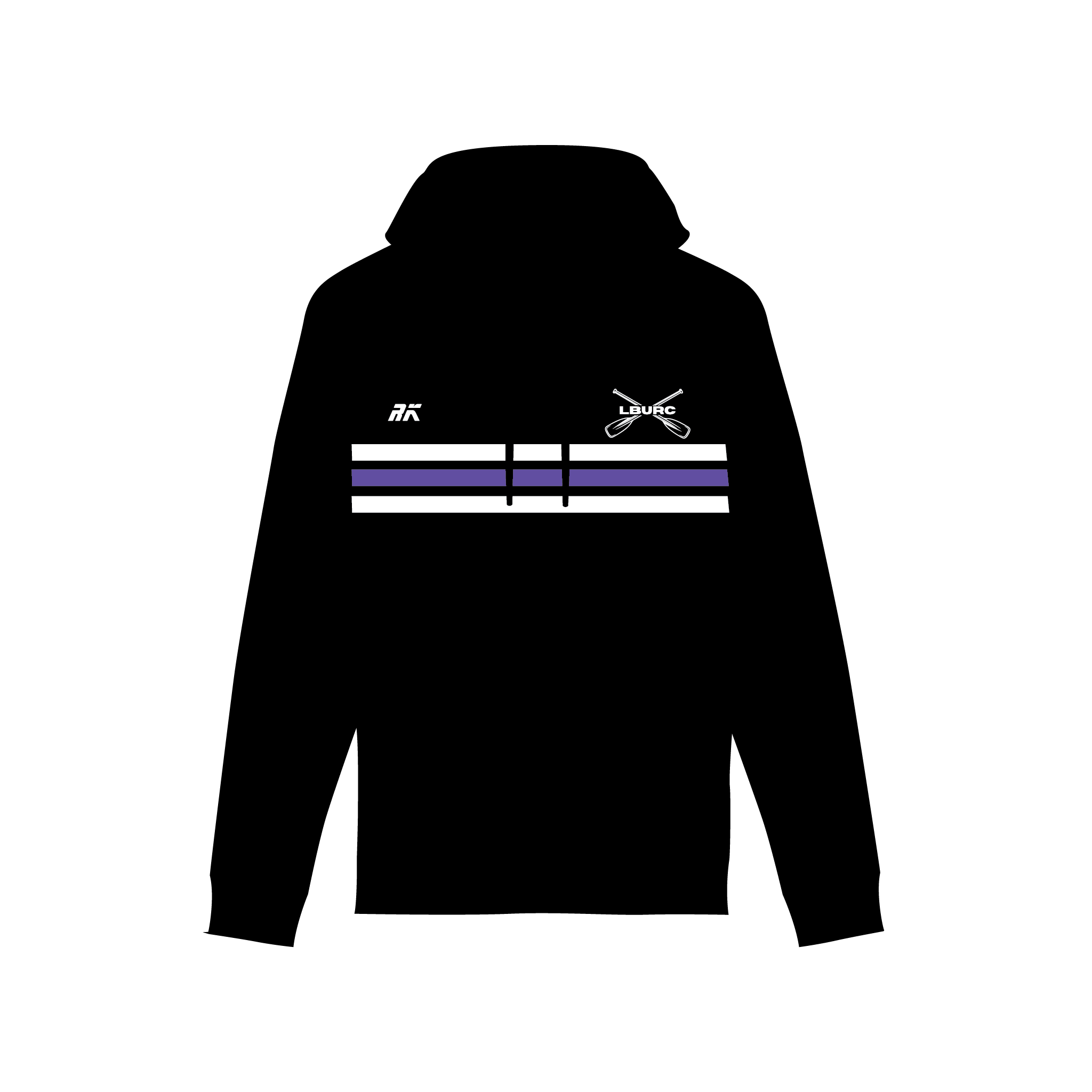 Leeds Beckett University Rowing Club Striped Hoodie