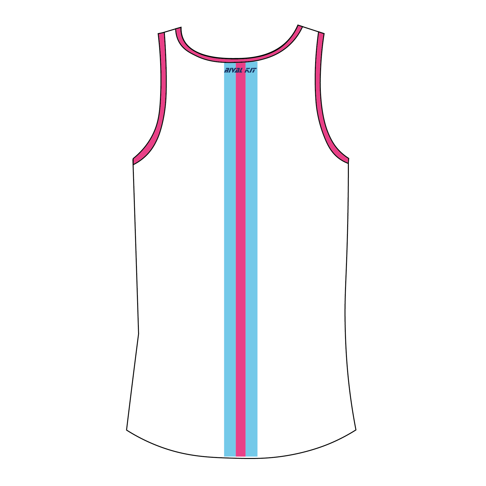 Rhode Island Design School Rowing Club Striped Gym Vest