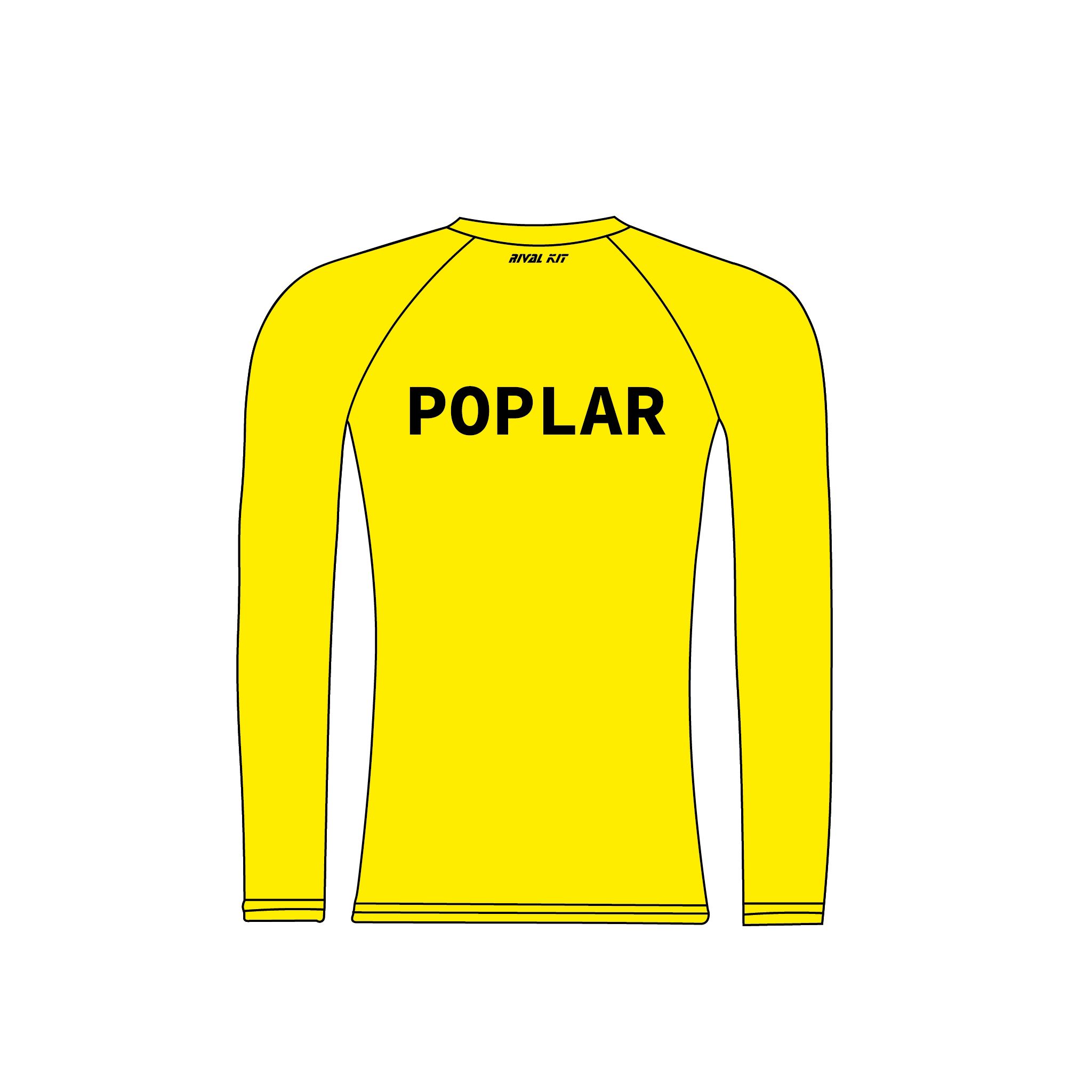 Poplar, Blackwall and Distrcit Hi Viz Long Sleeve Baselayer