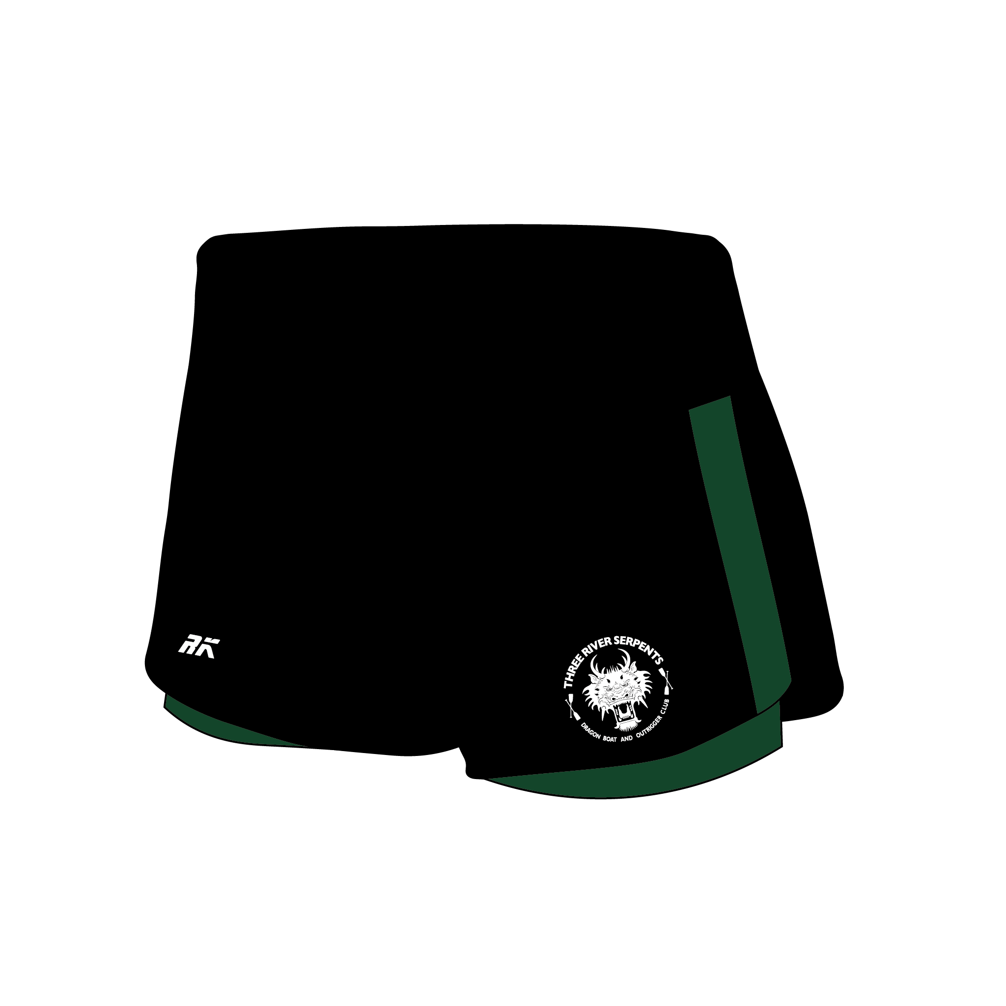 Three River Serpents Female Gym Shorts