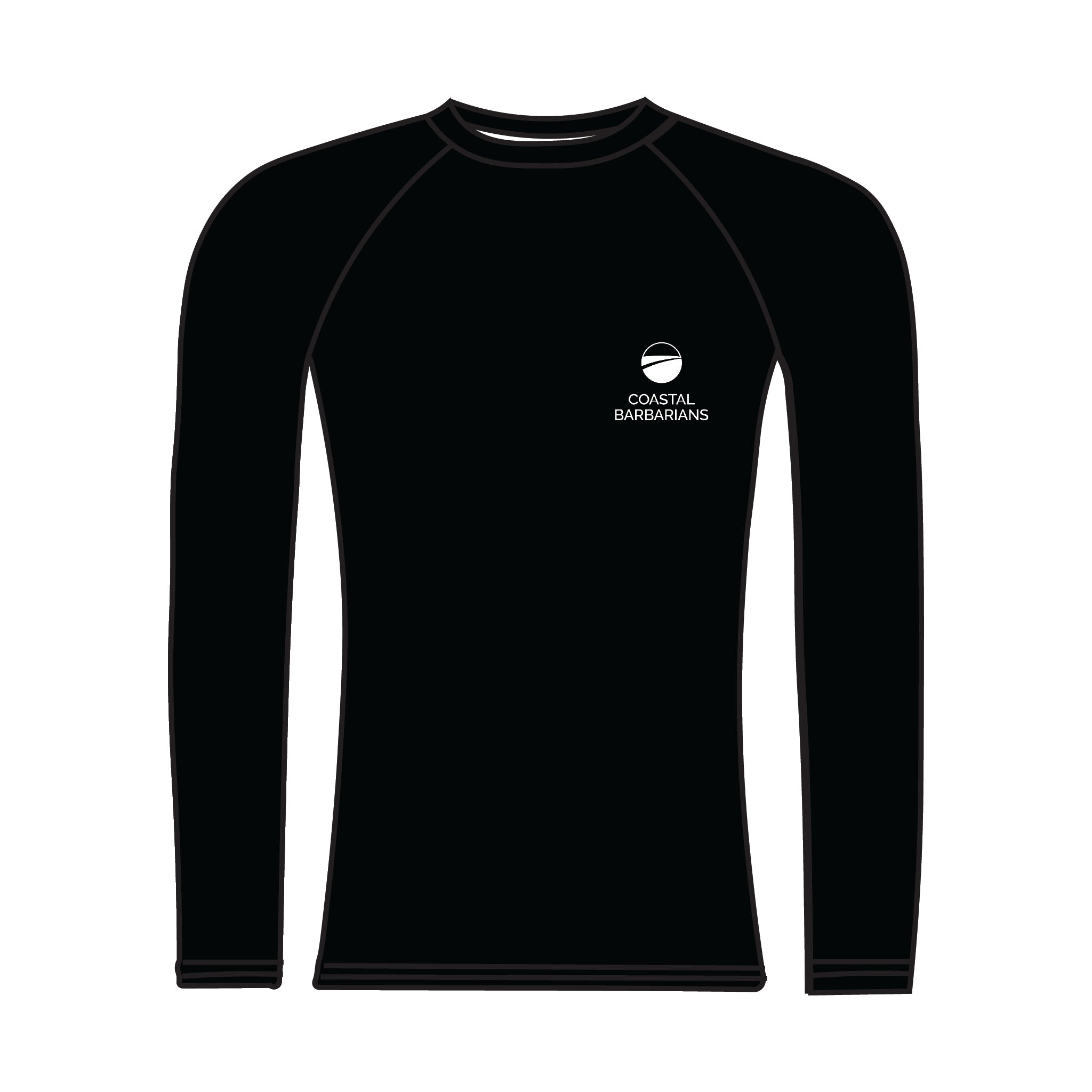 Coastal Barbarians Black Long Sleeve Base Layer