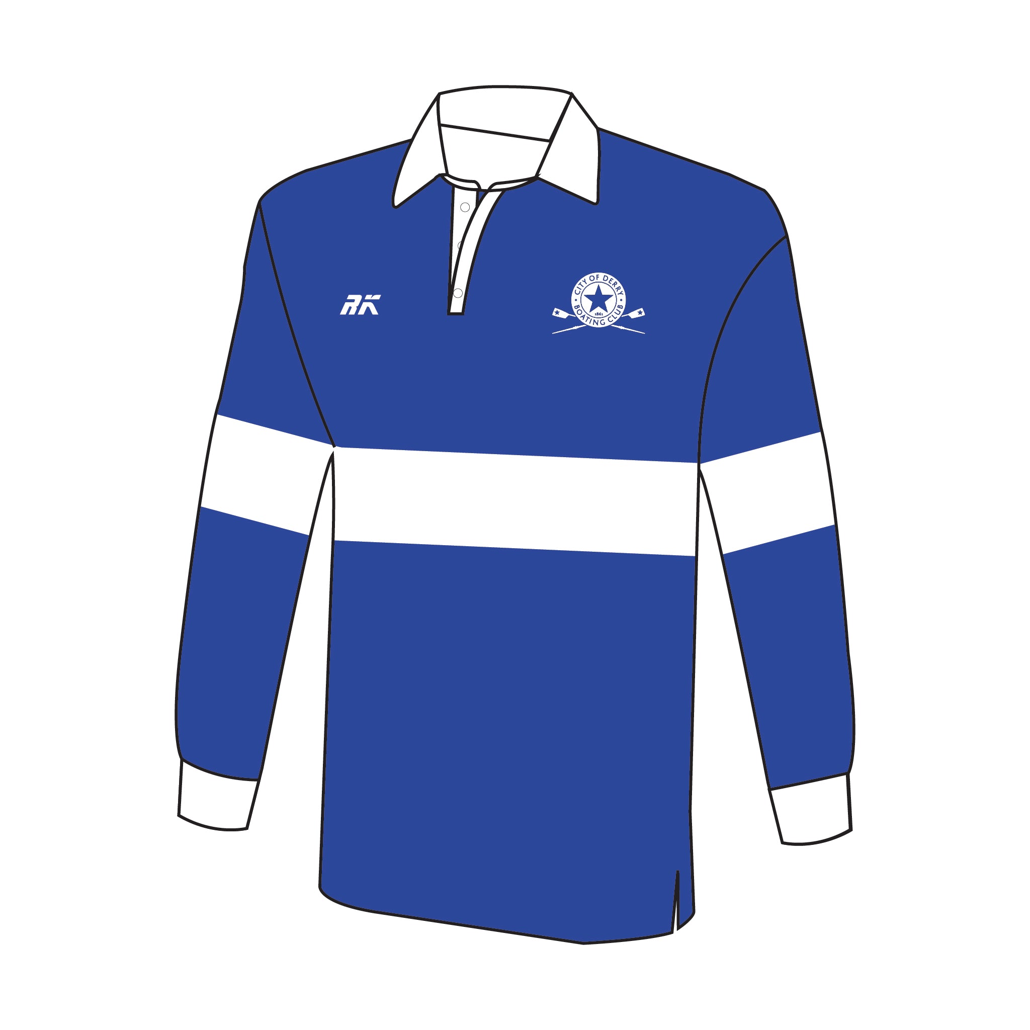 City of Derry Boating Club Rugby Shirt