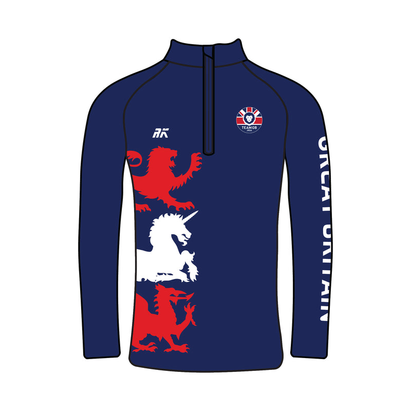 Team GB Junior Roller Derby Navy Bespoke Q-Zip