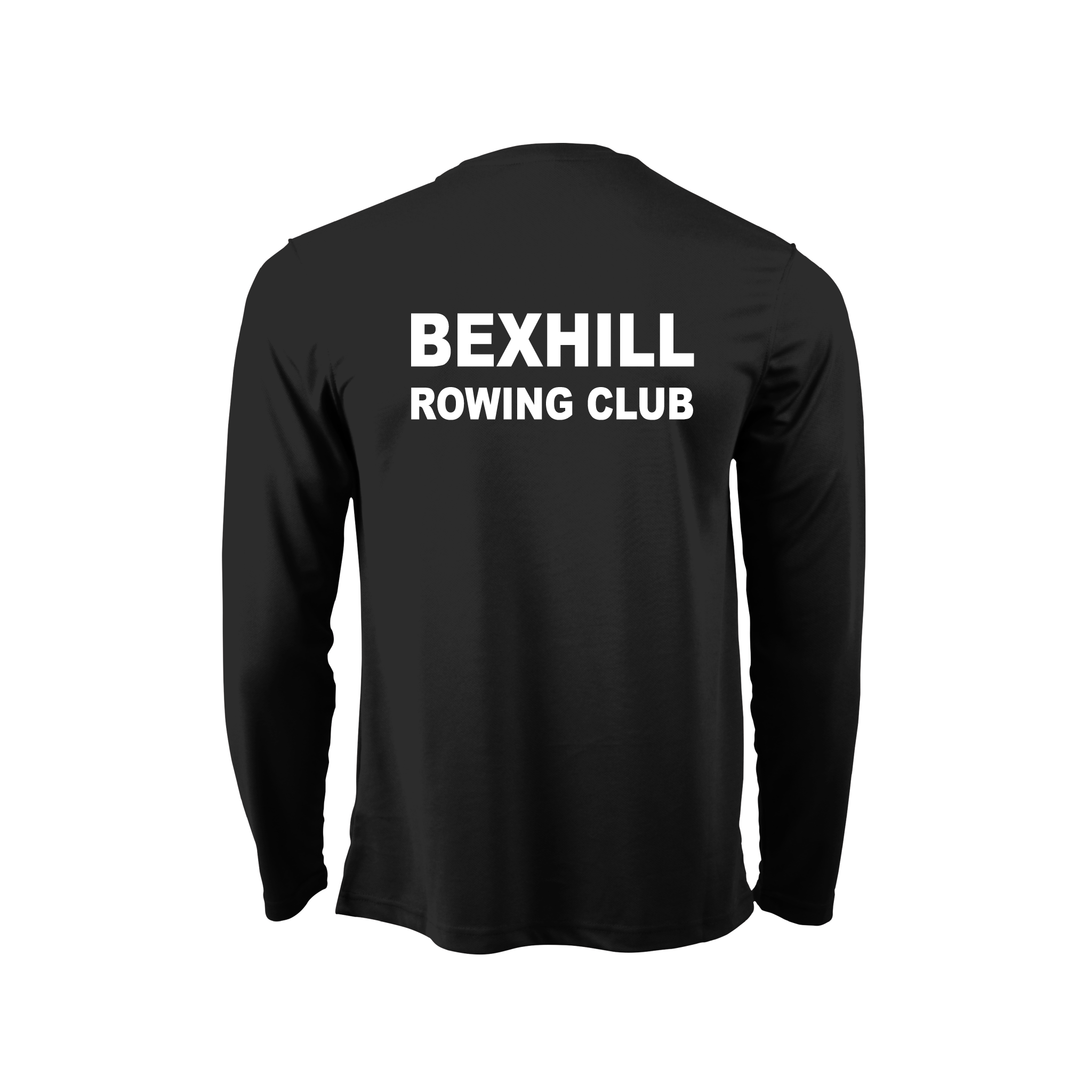 Bexhill Rowing Club Long Sleeve Black Gym T-Shirt