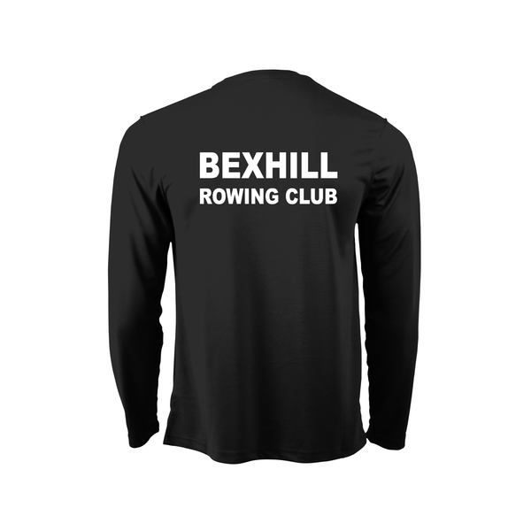Bexhill Rowing Club Long Sleeve Black Gym T-Shirt
