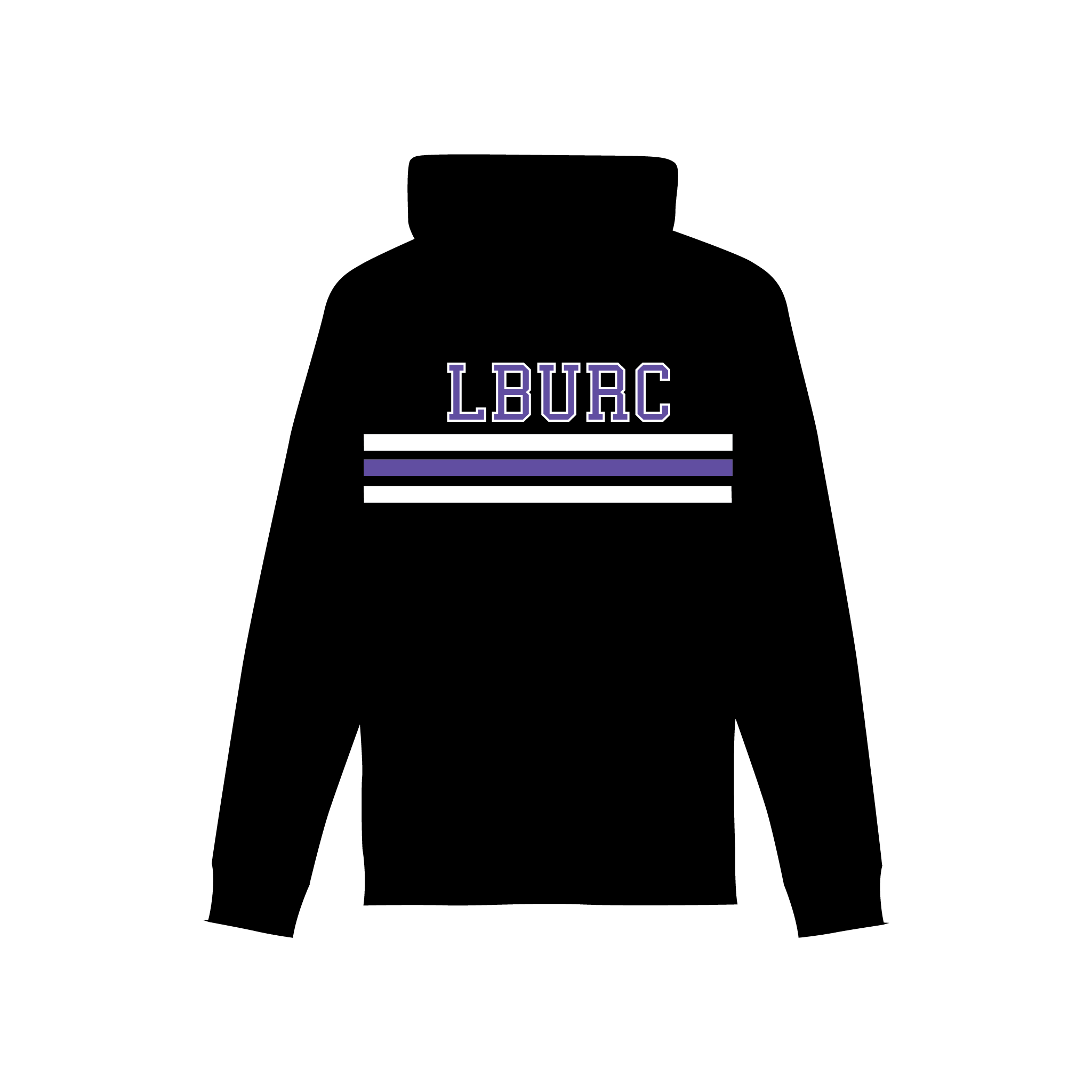 Leeds Beckett University Rowing Club Striped Hoodie