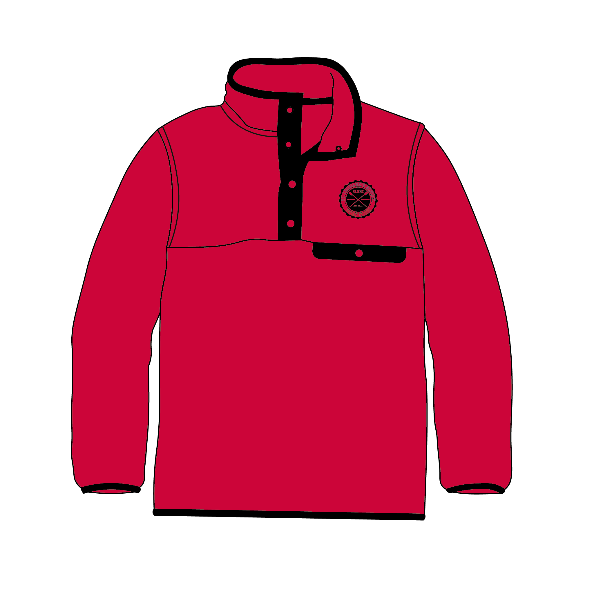 St Leonard's School Rowing Club Red Pocket Fleece