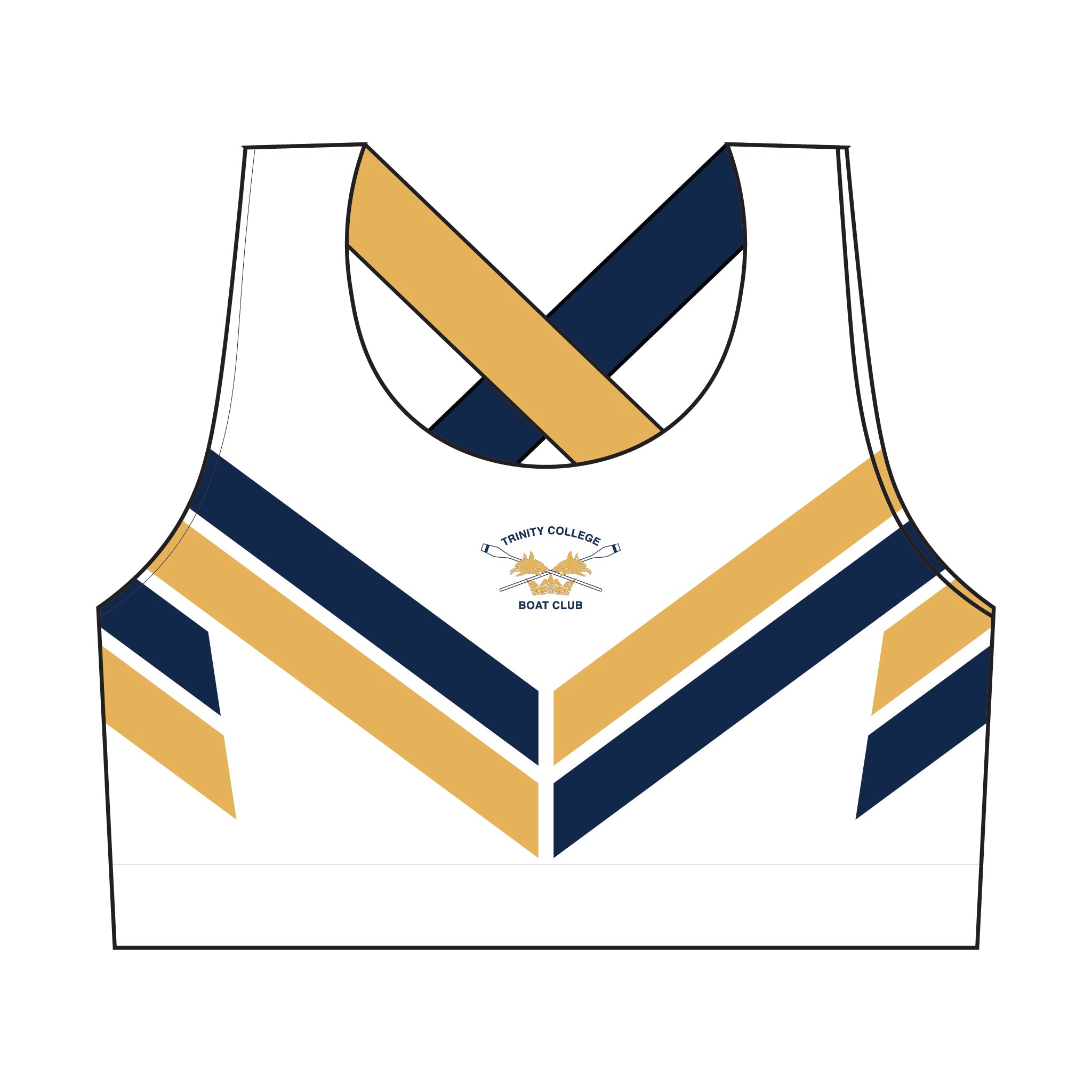 Trinity College Boat Club Cross Back Sports Bra