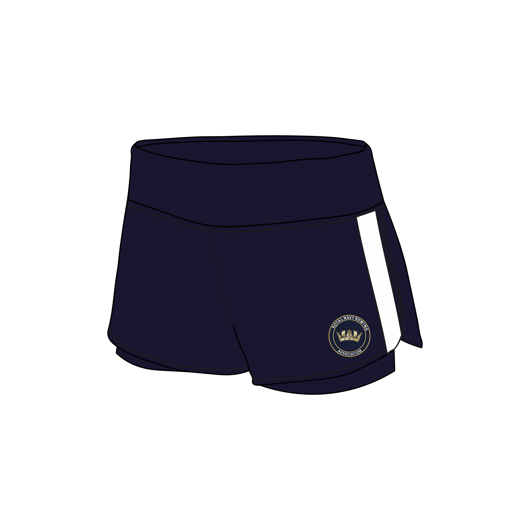 Royal Navy Rowing Association Female Gym Shorts 2