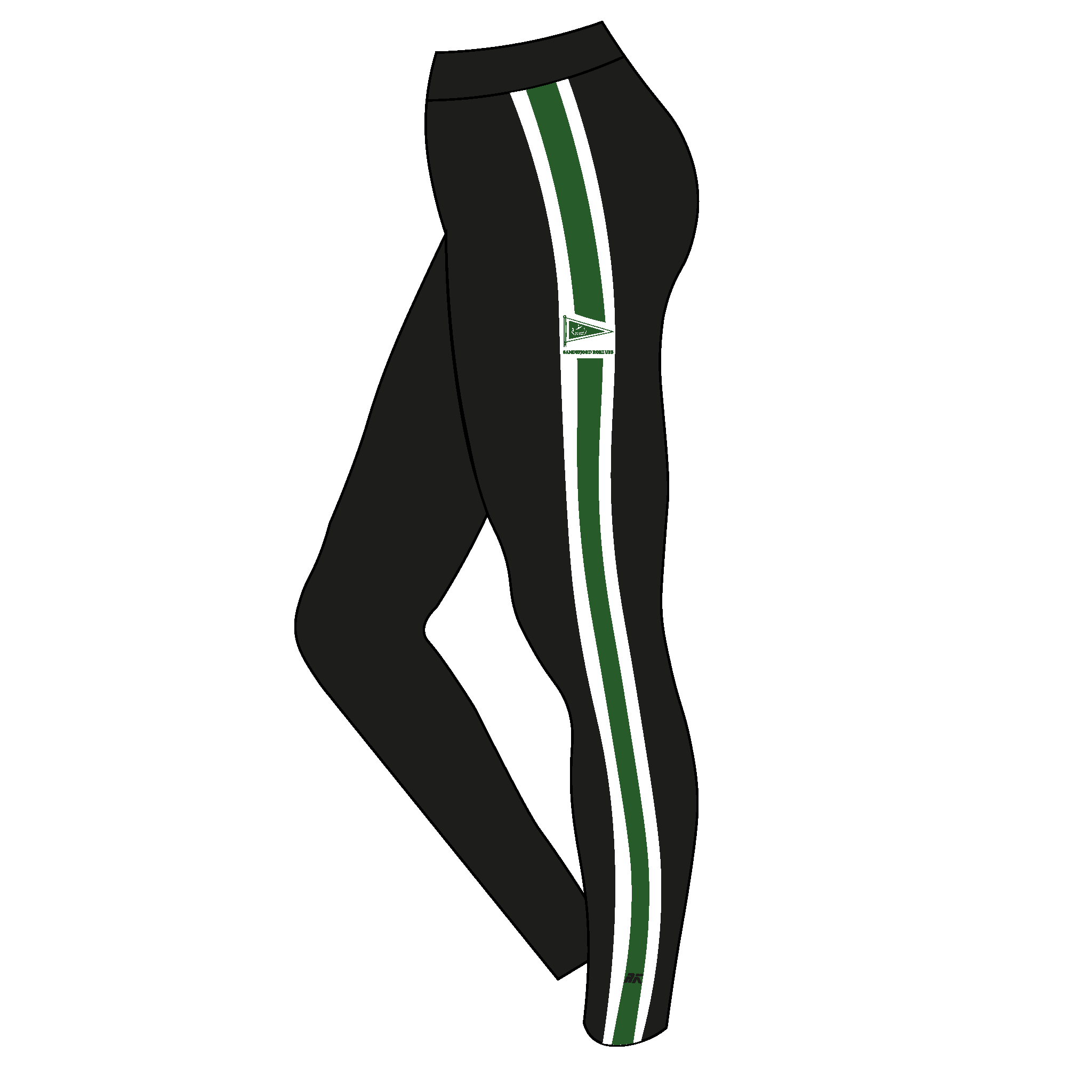 Sandefjord Roklubb Leggings Design 2