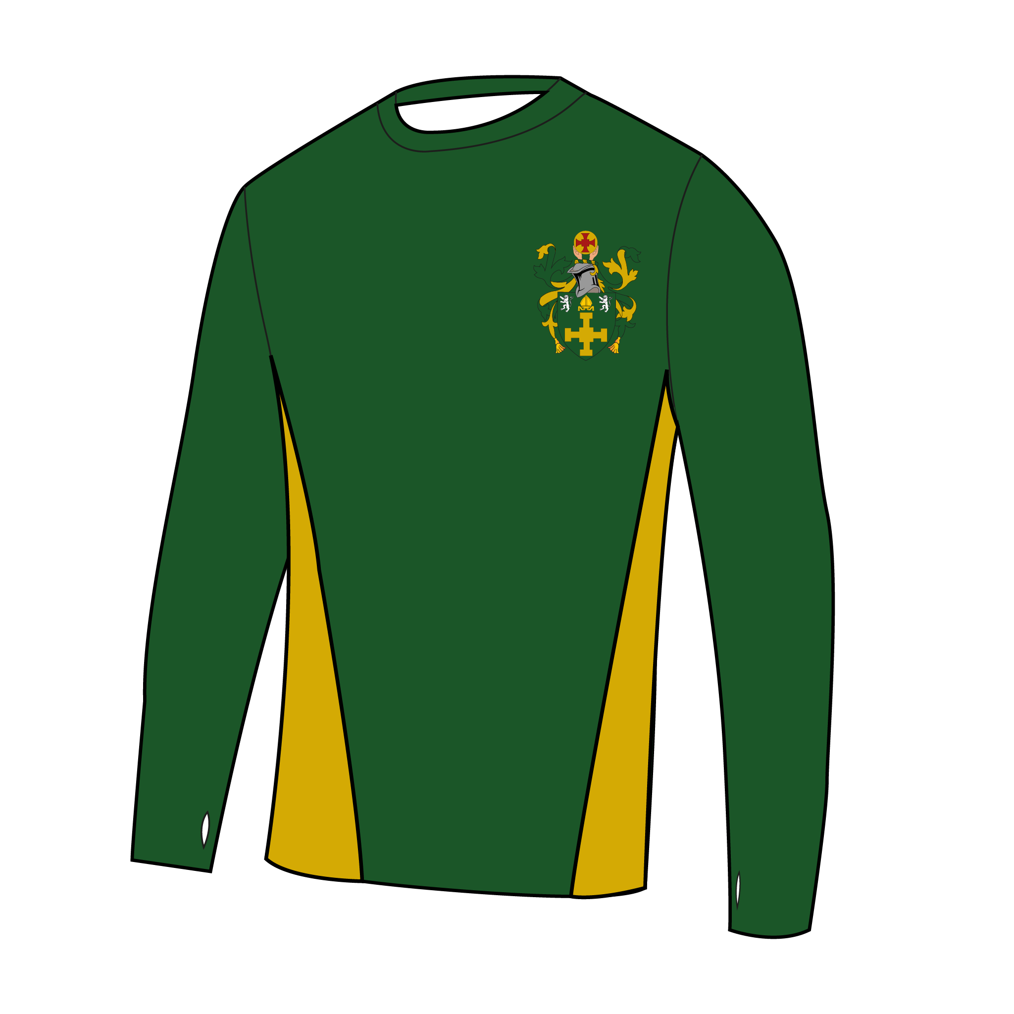 St Chad's College Middle Common Room Bespoke Long Sleeve Gym T-Shirt