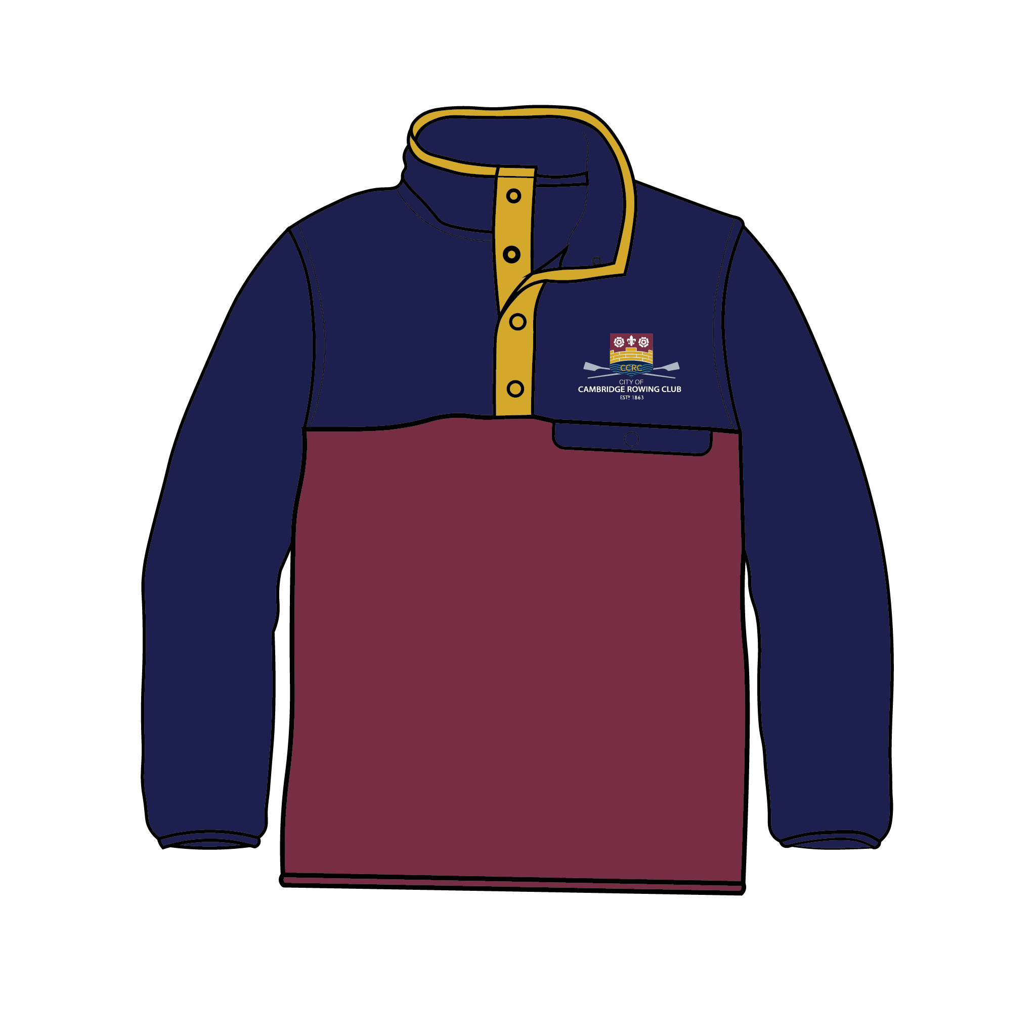 City Of Cambridge Rowing Club Pocket Fleece