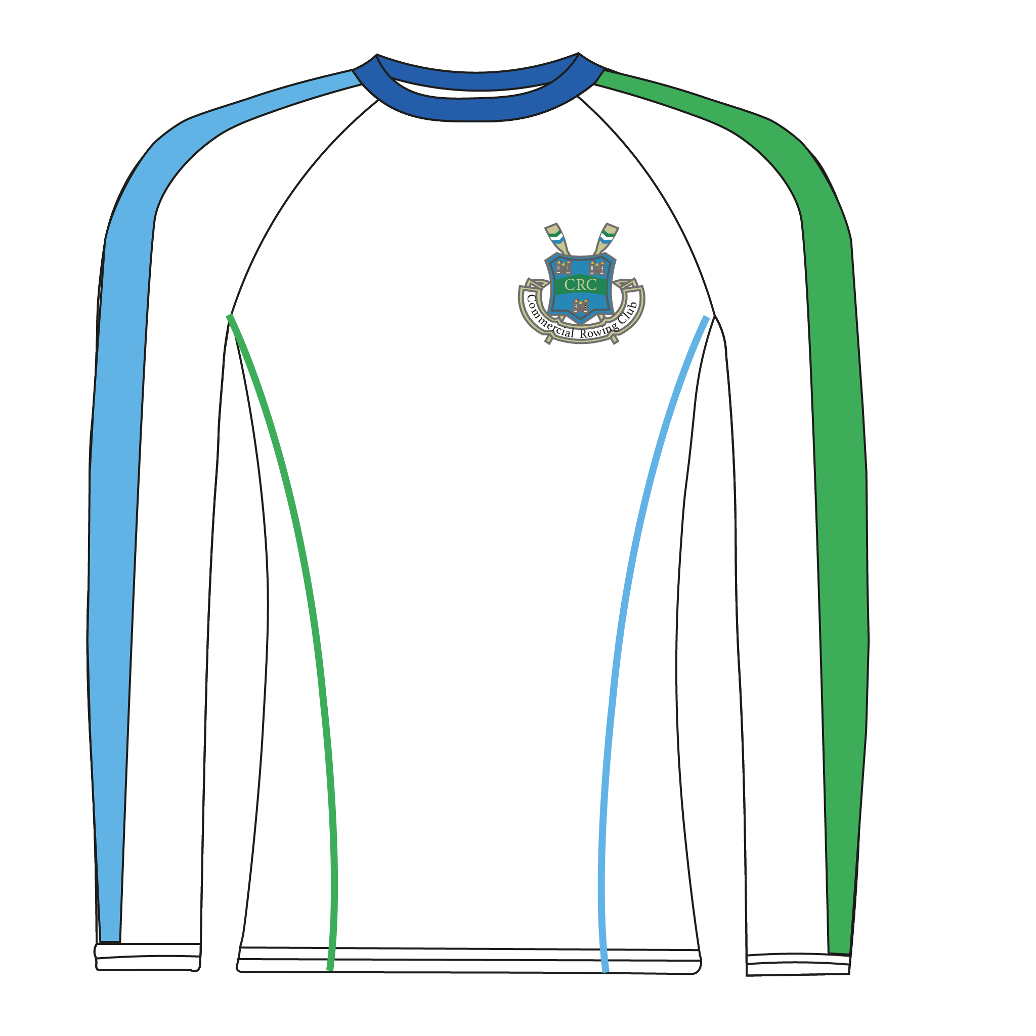 Commercial Rowing club Long Sleeve Base Layer