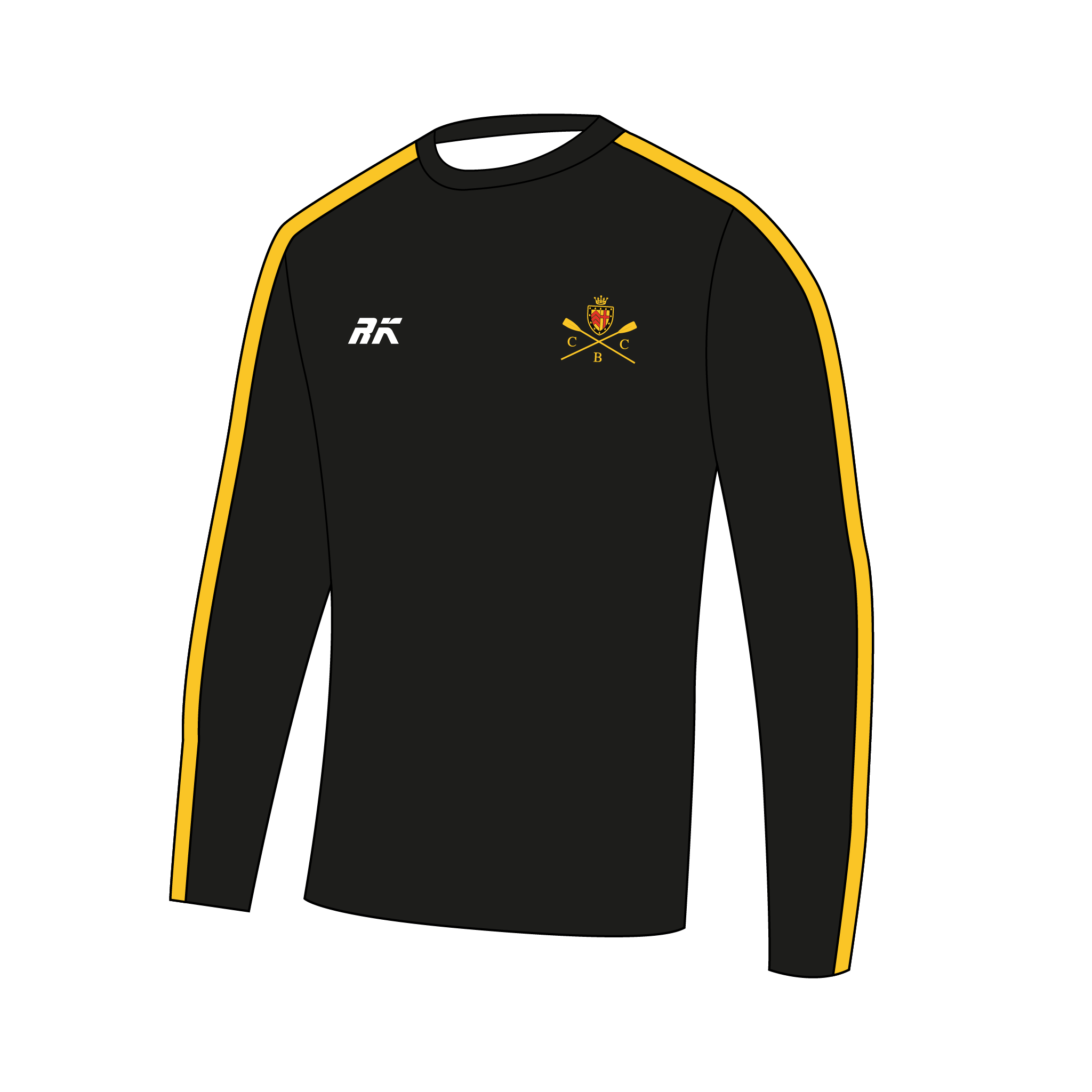 Clare College Cambridge Boat Club Bespoke Long Sleeve Gym T-Shirt