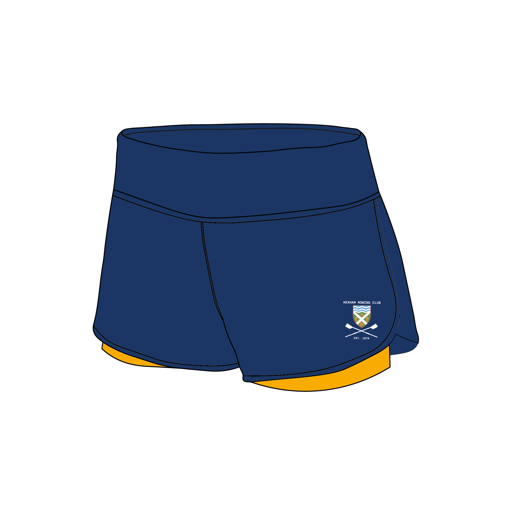 Hexham Rowing Club Female Gym Shorts