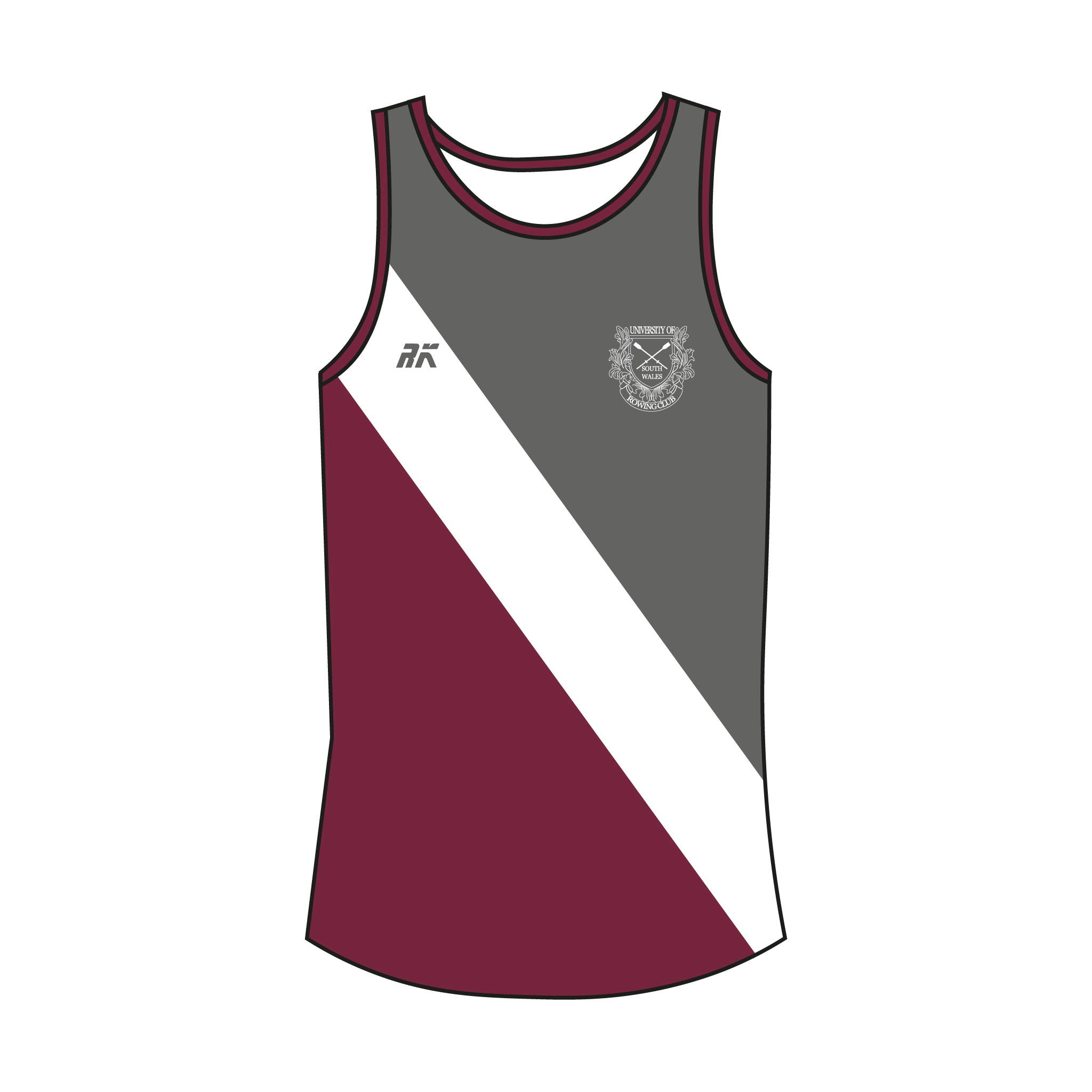 University of South Wales Rowing Club Stripe Gym Vest