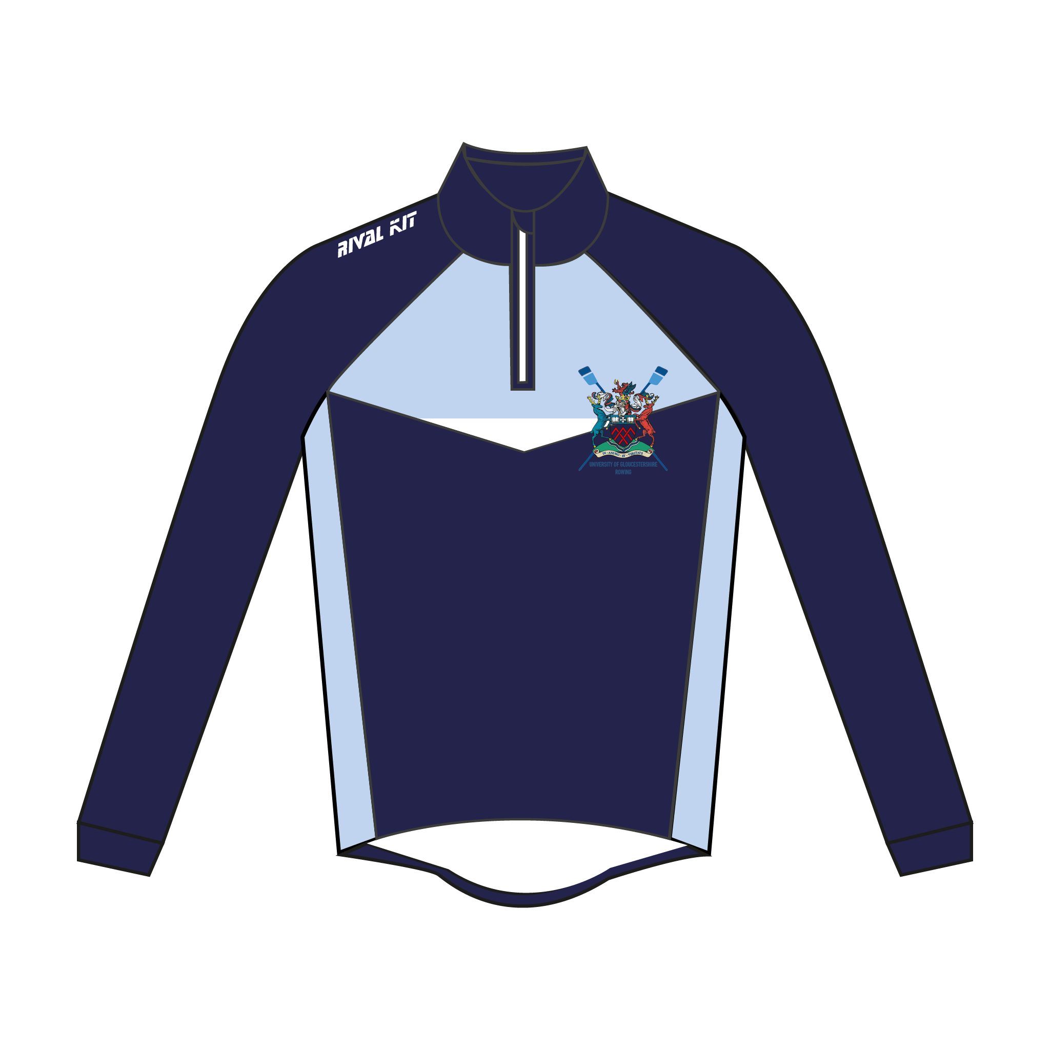 University of Gloucestershire Rowing Club Thermal Splash Jacket – RIVAL KIT