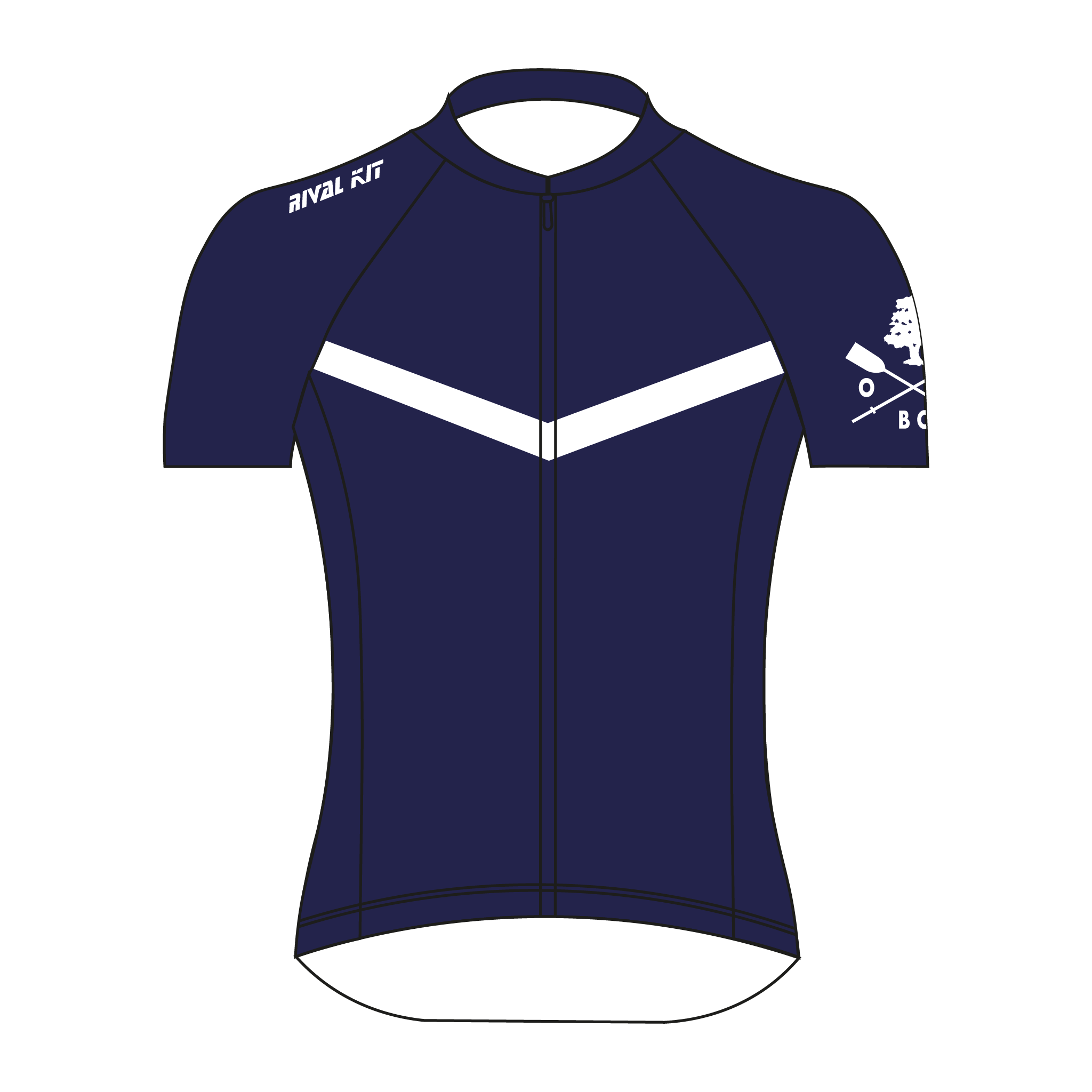 Old Canfordian Boat Club Navy Cycling jersey