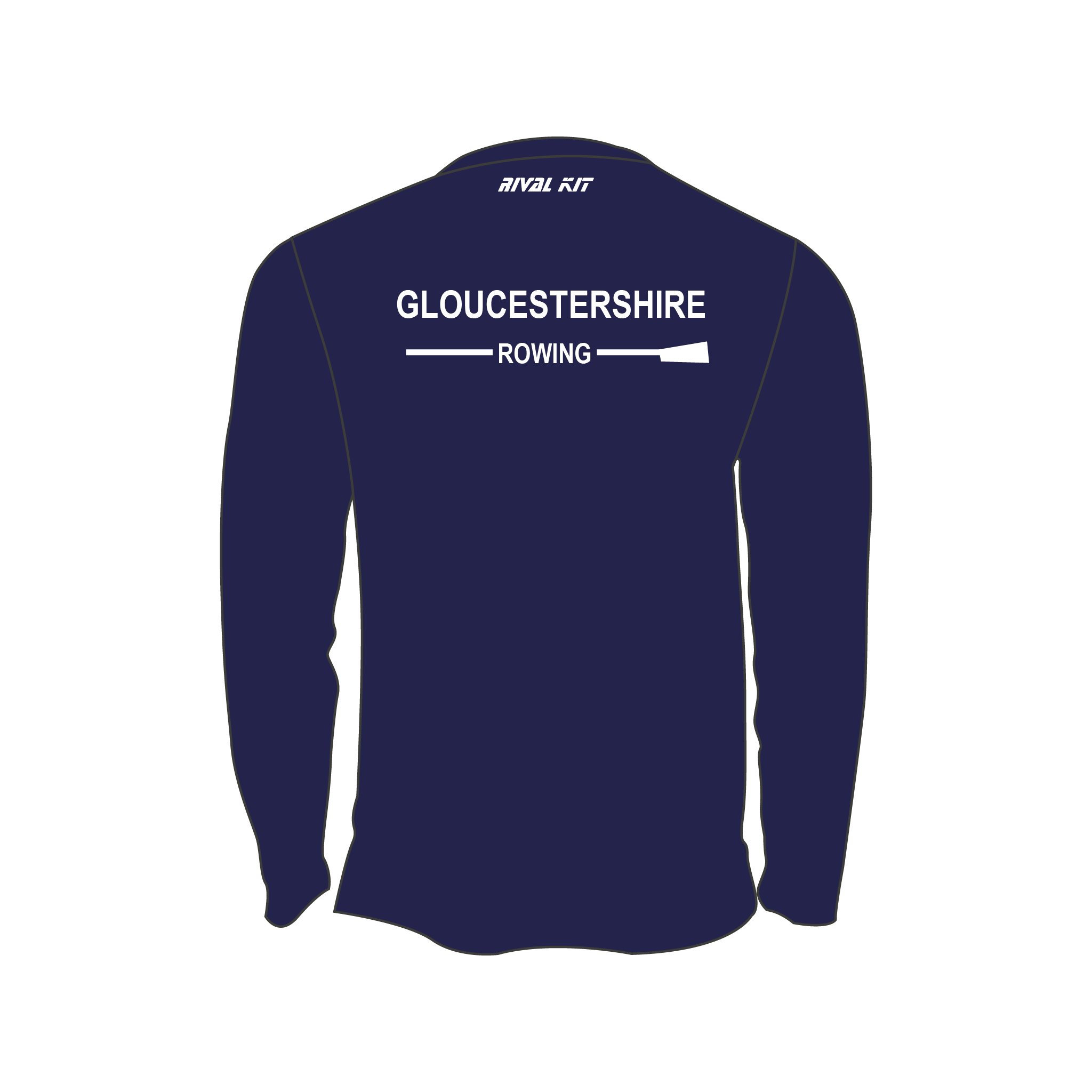 University of Gloucestershire Rowing Club Bespoke Long Sleeve Gym T-Shirt