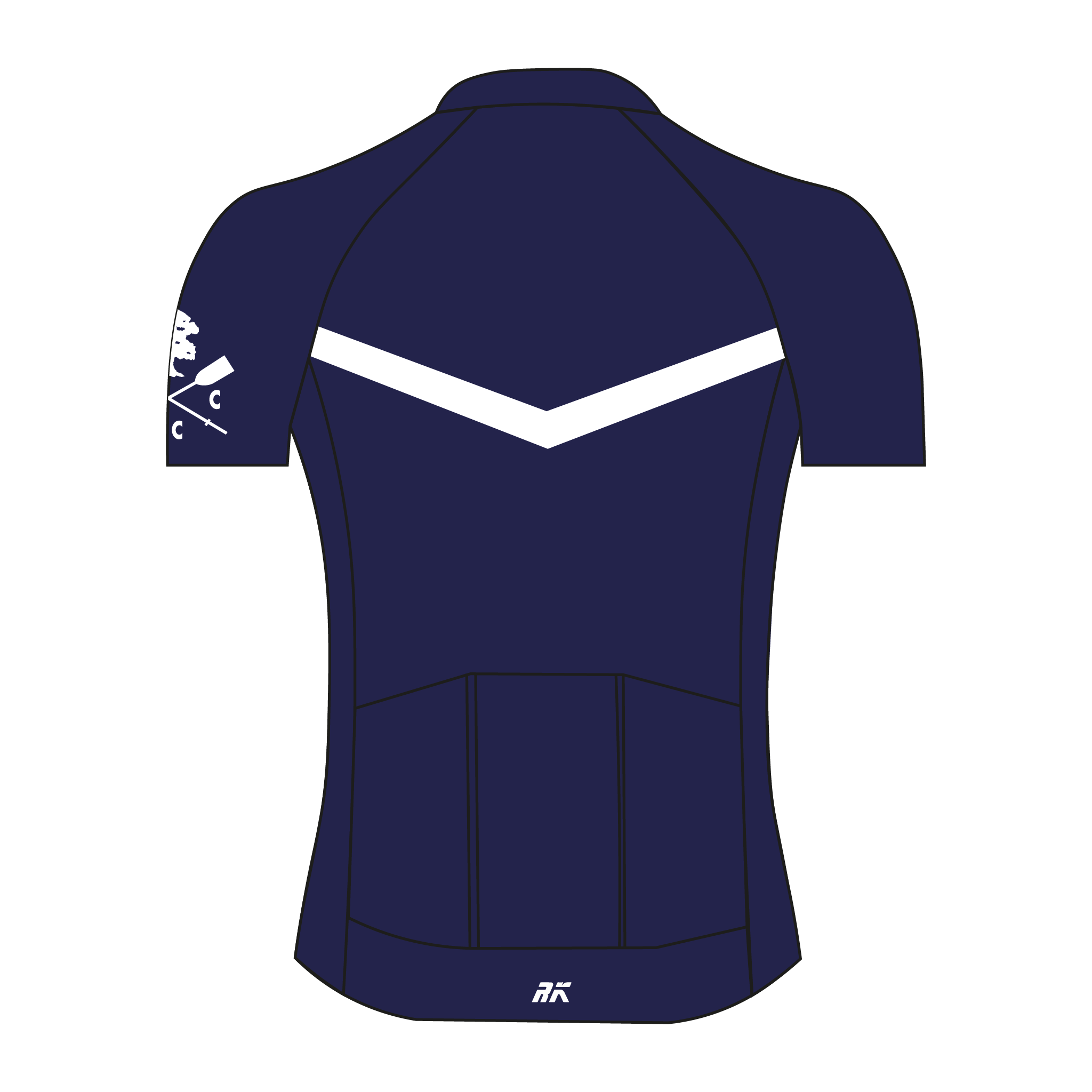 Old Canfordian Boat Club Navy Cycling jersey
