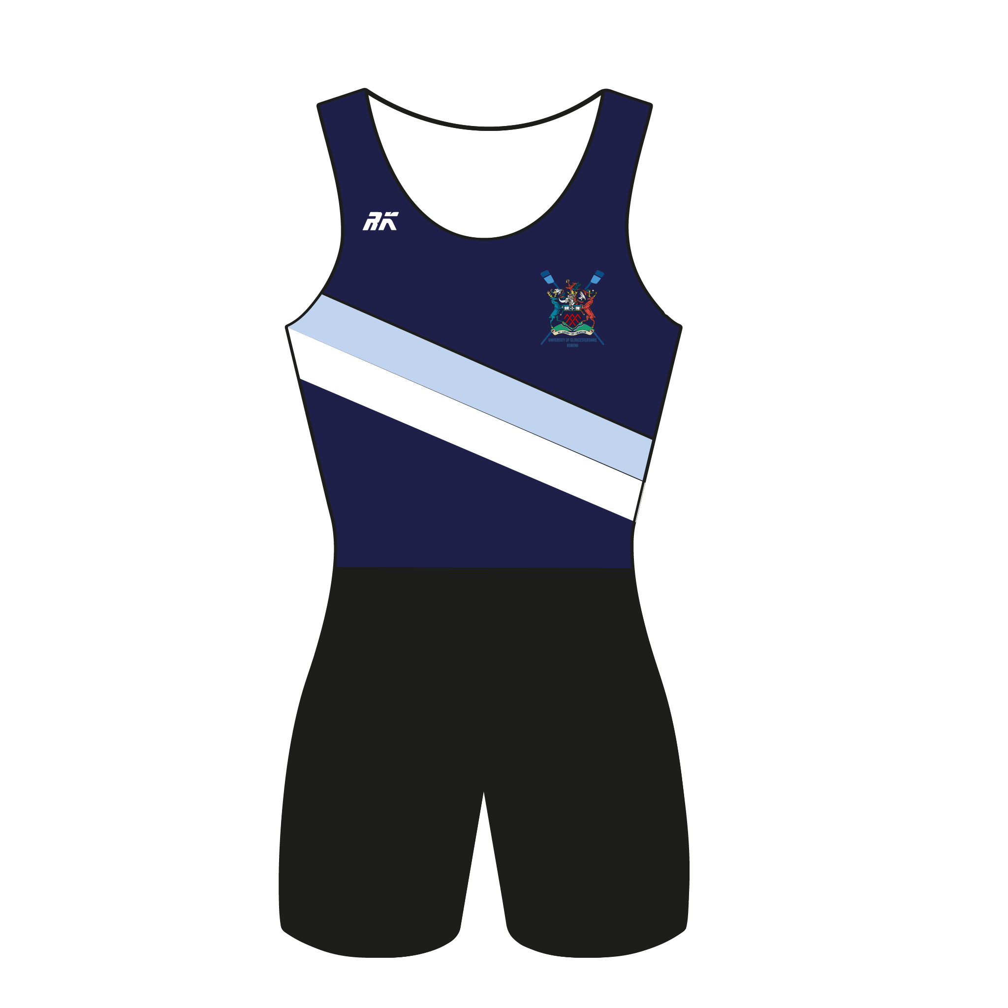 University of Gloucestershire Rowing Club Navy AIO