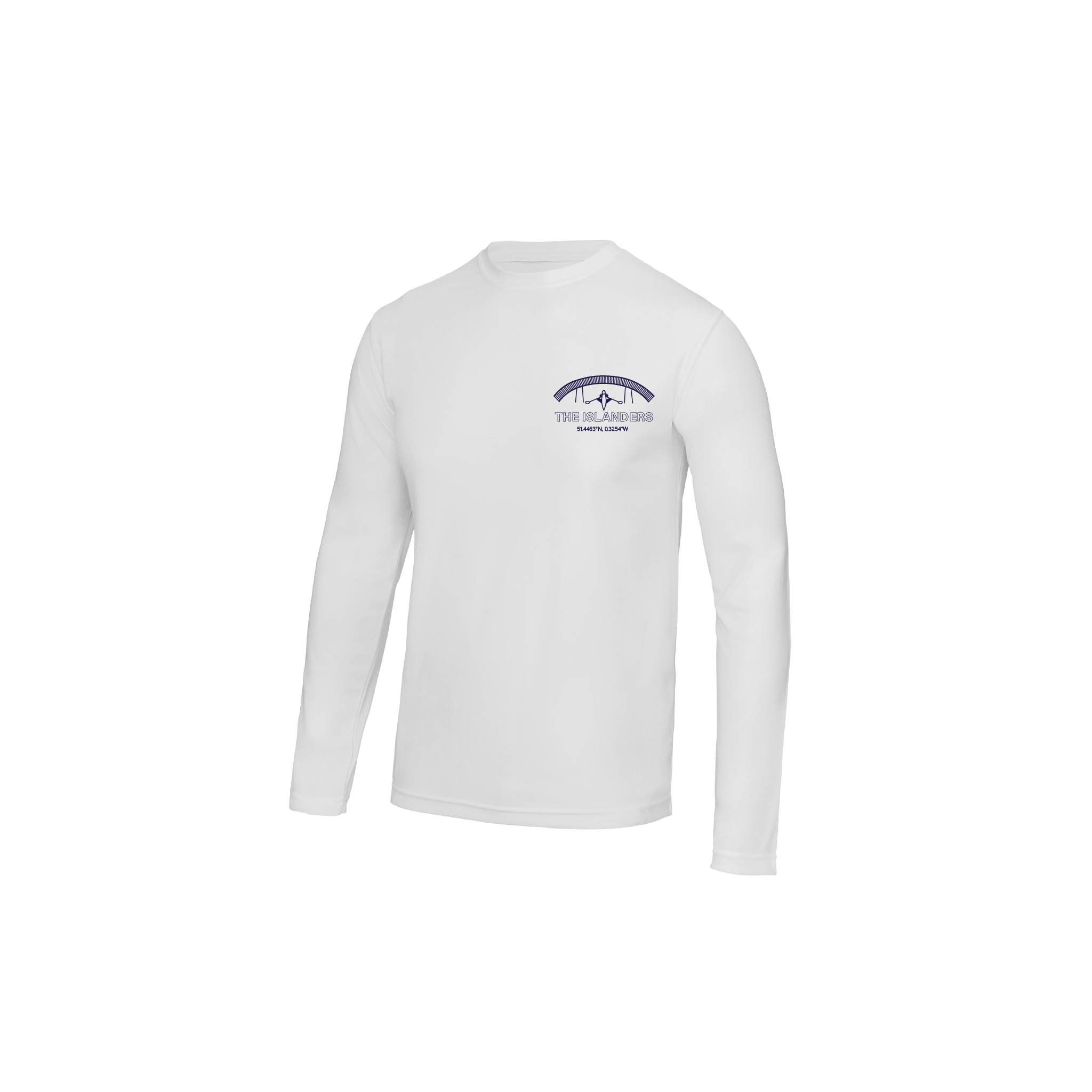 Twickenham Islanders Long Sleeve Gym T-Shirt White