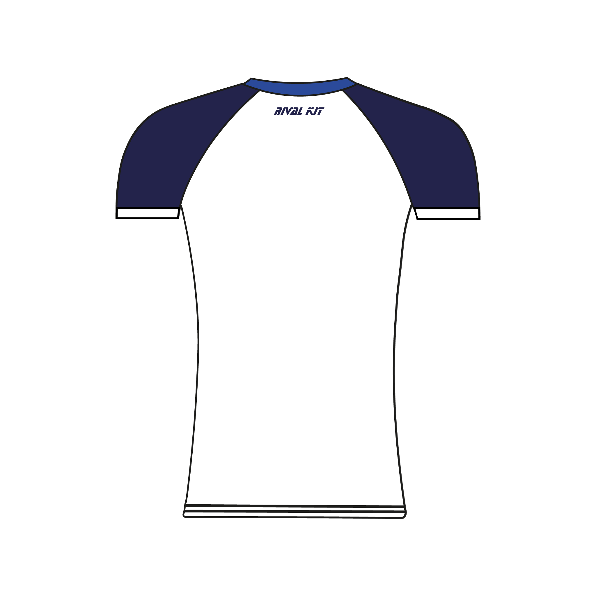 Old Canfordian Boat Club Navy and White Short Sleeve Base Layer