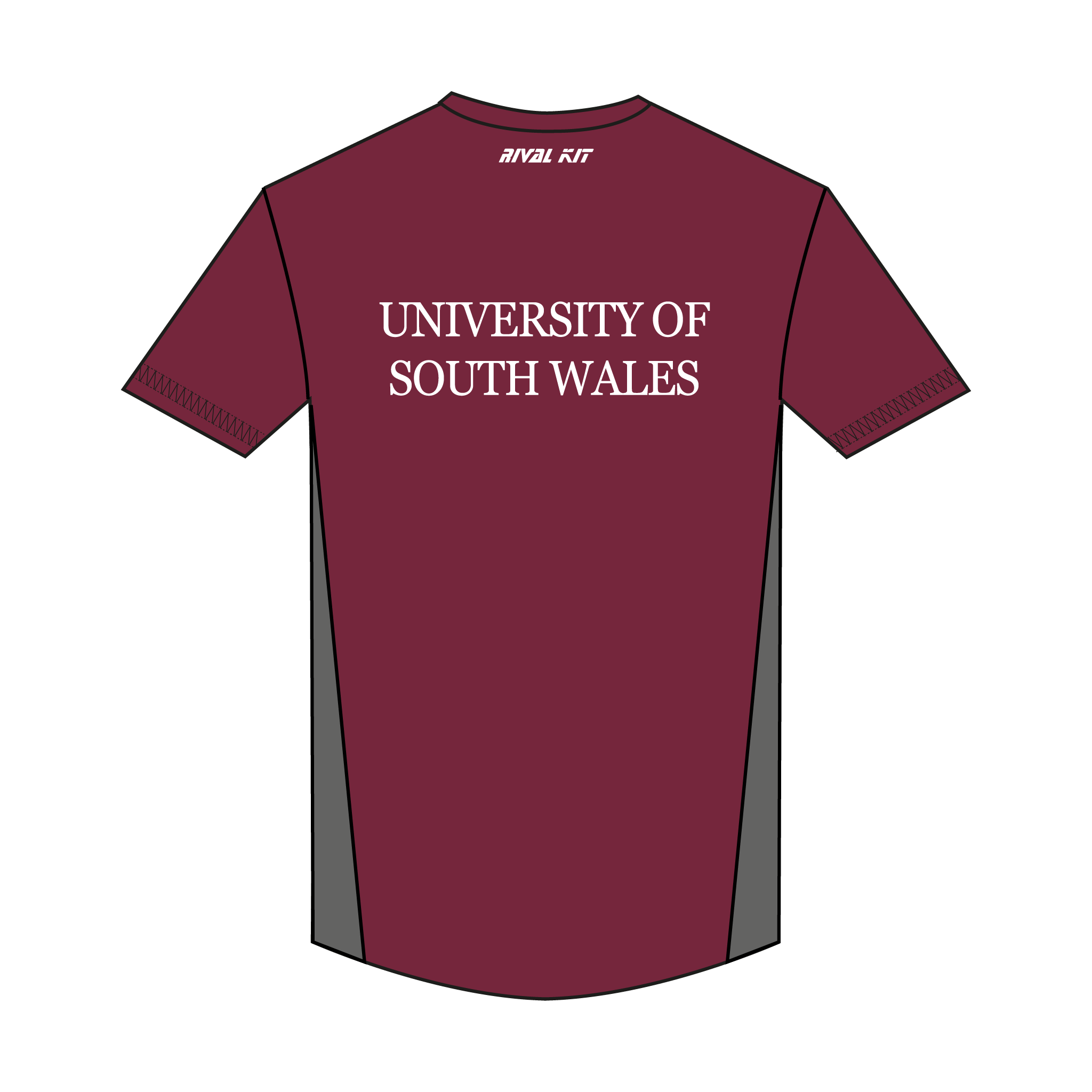University of South Wales Rowing Club Bespoke Short Sleeve Gym T-Shirt
