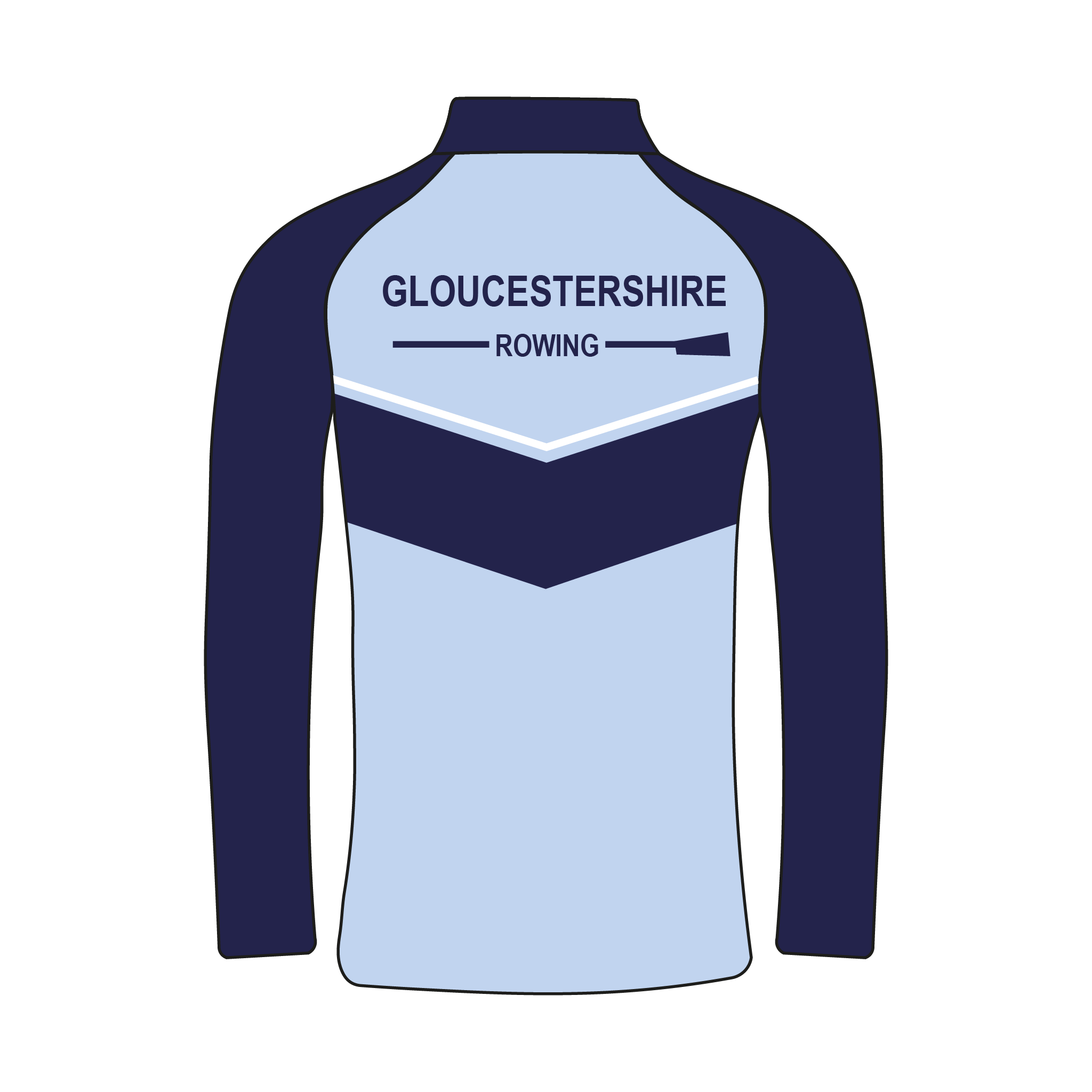 University of Gloucestershire Rowing Club Bespoke Q-Zip