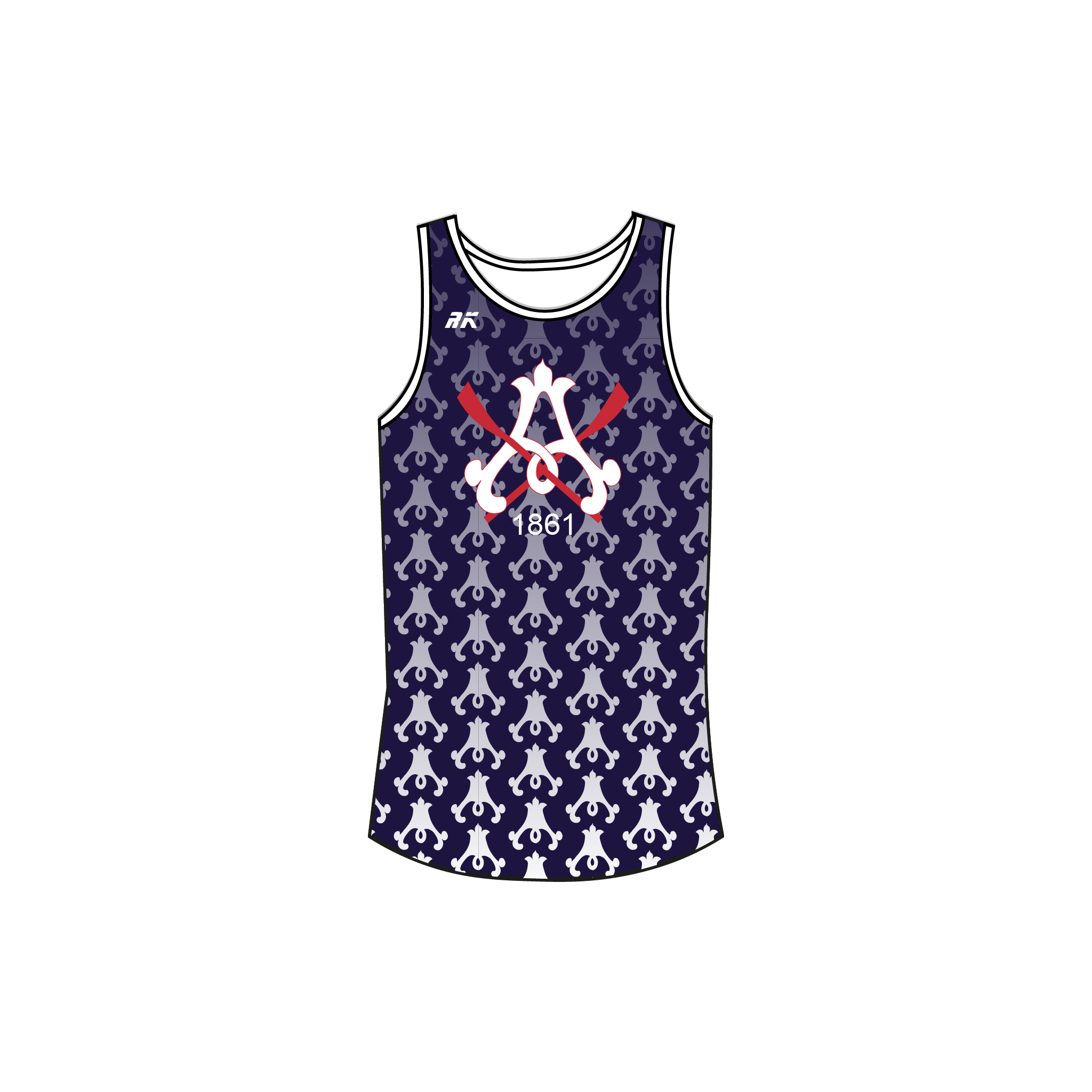 Agecroft Rowing Club Pattern Gym Vest