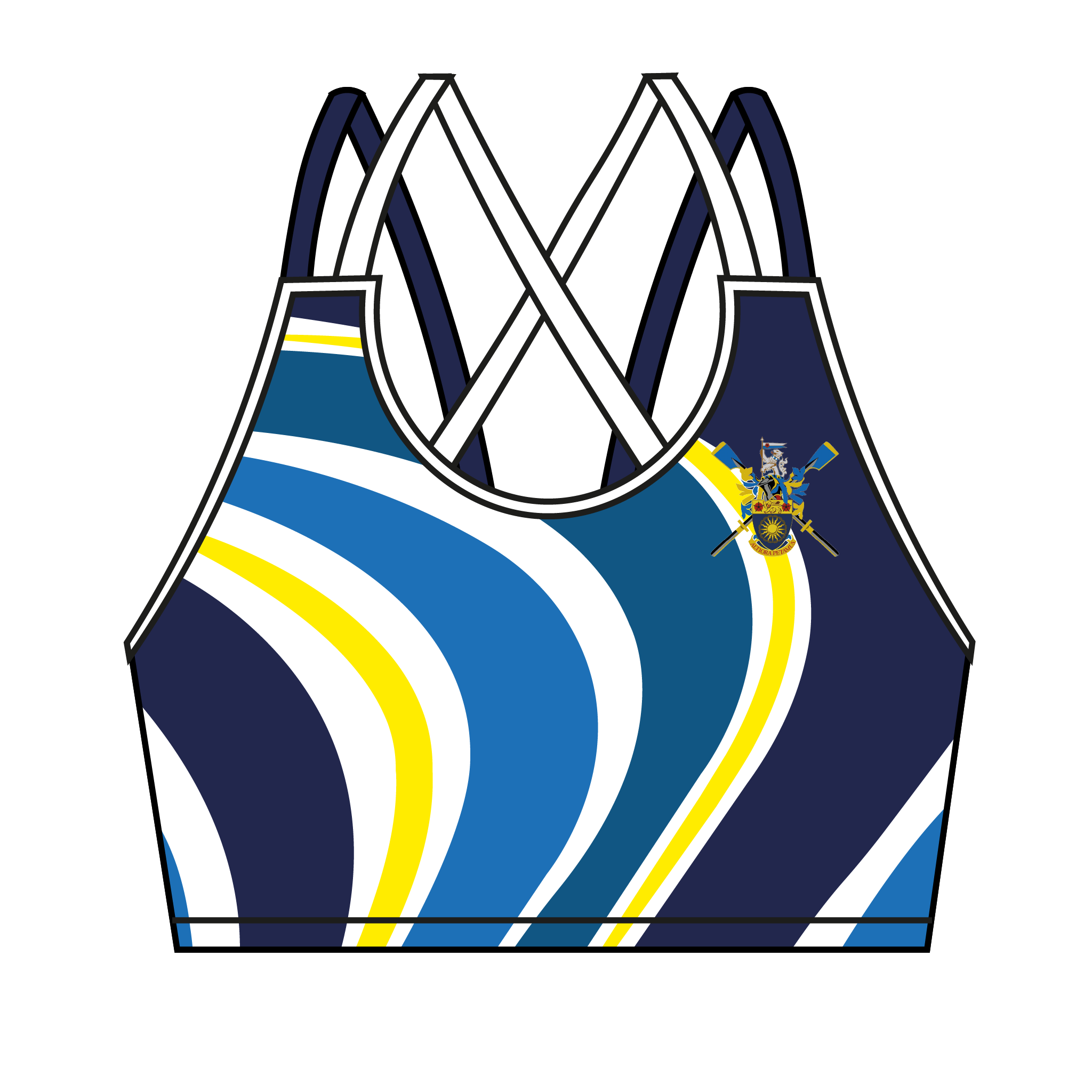 Salford University Boat Club Strappy Sports Bra