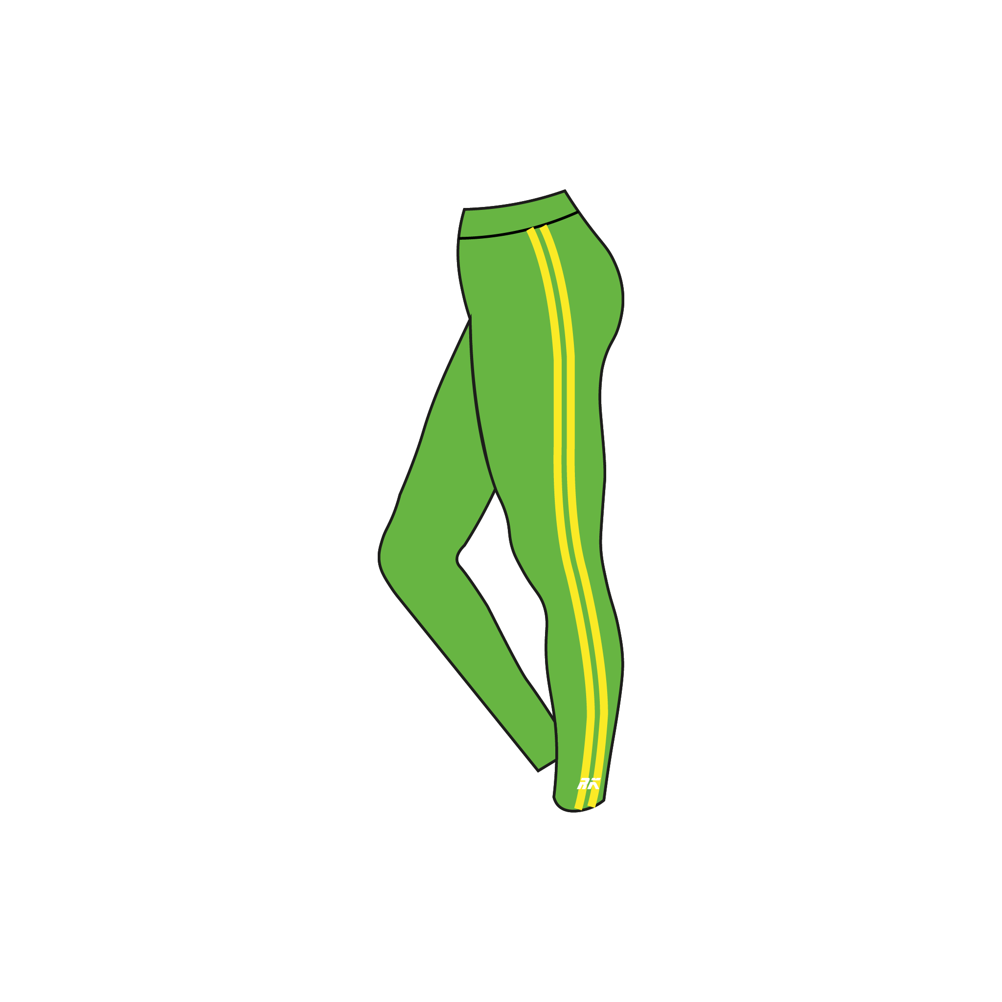 Kincasslagh Rowing Club Green Leggings