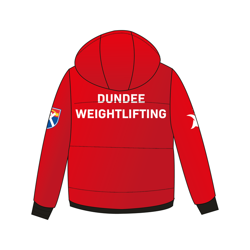 Dundee University Weight Lifting Club Puffa Jacket