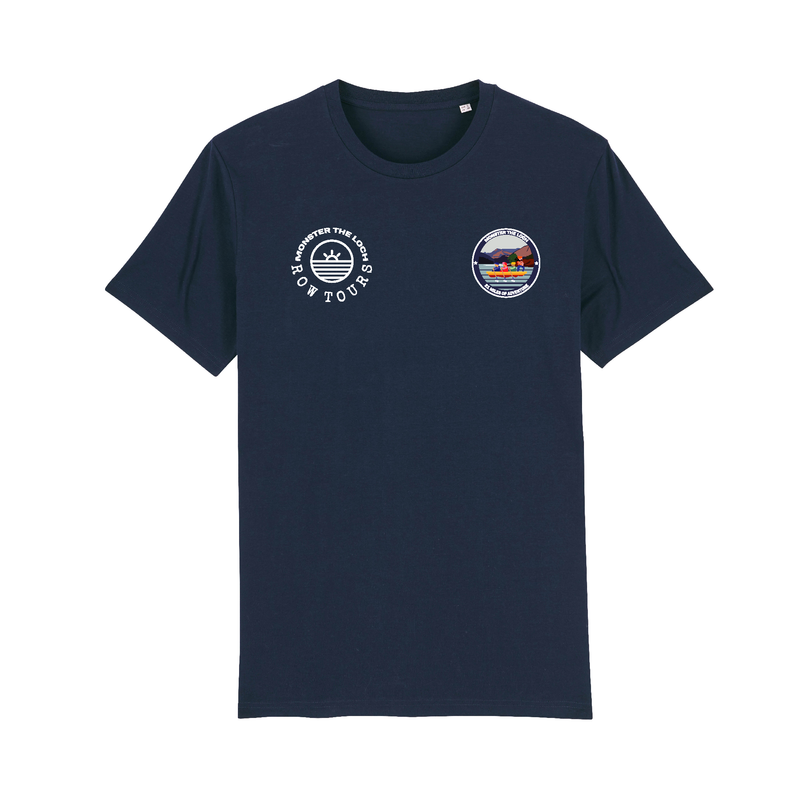 Monster the Loch Cotton T-Shirt Navy