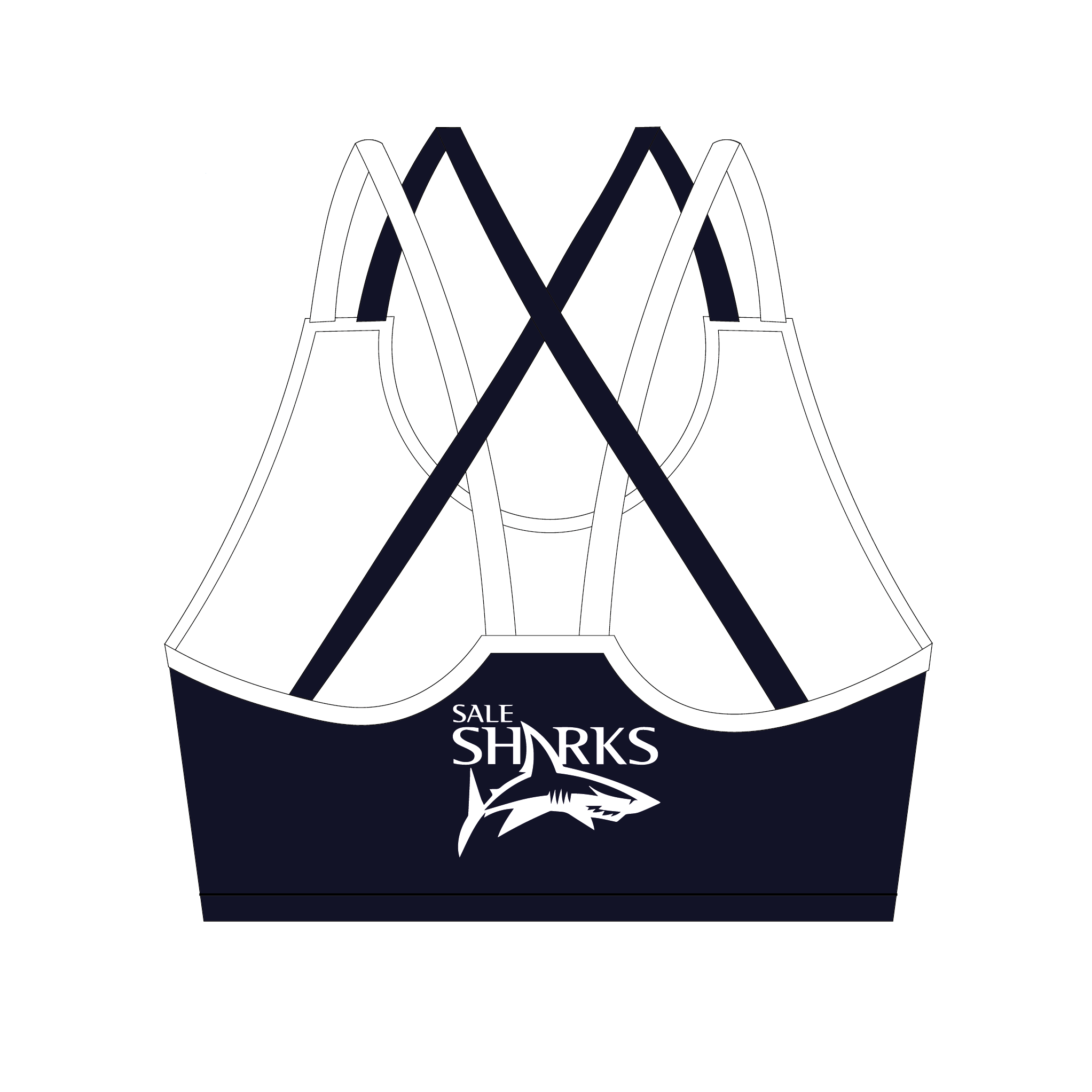 Sale Sharks Strappy Sports Bra
