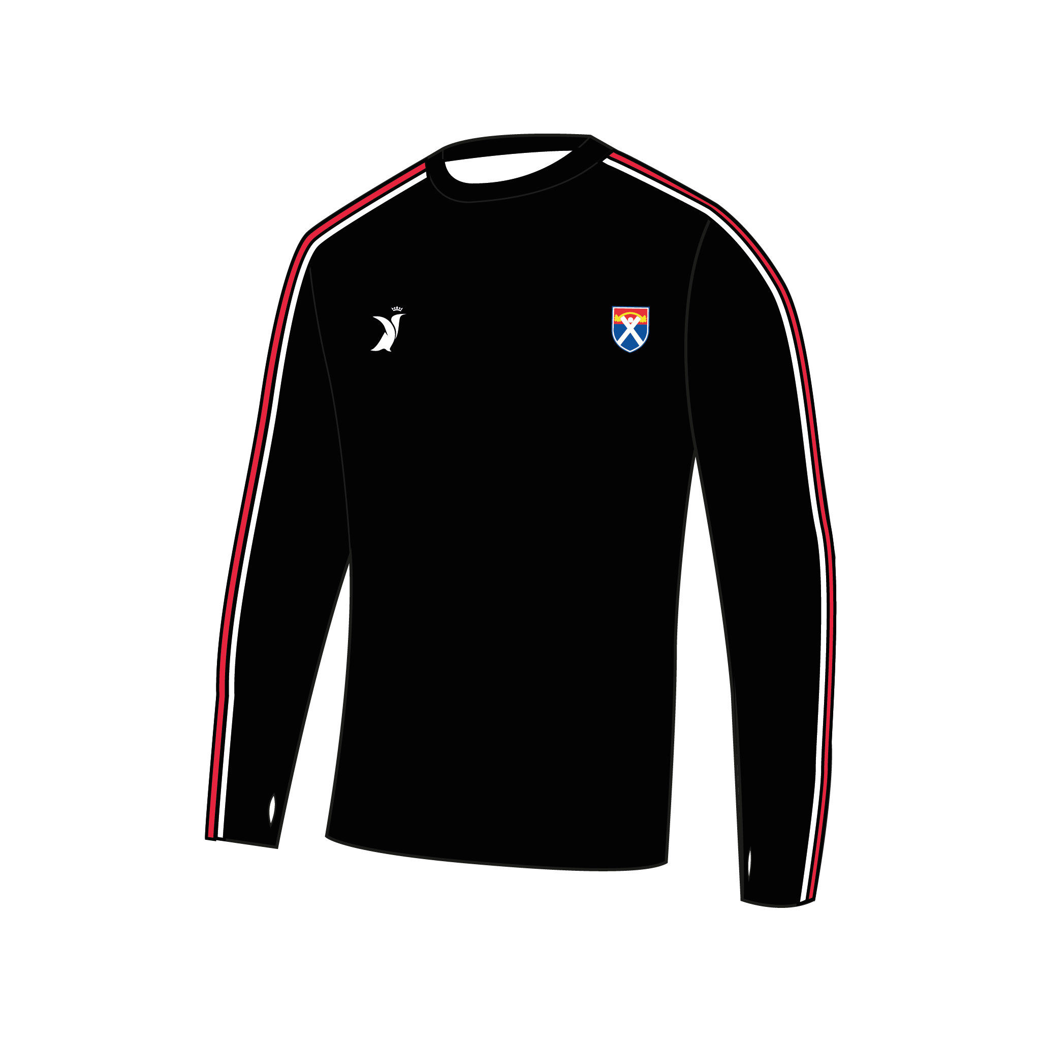 Dundee University Weight Lifting Club Bespoke Long Sleeve Gym T-Shirt