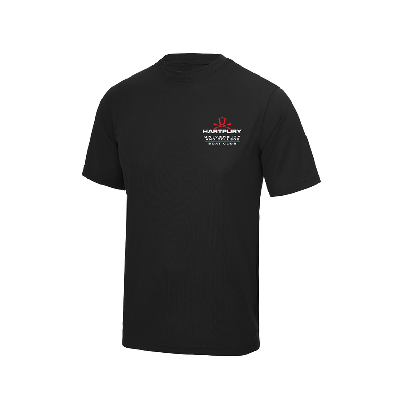 Hartpury University & College Black Short Sleeve Gym T-Shirt - Development Squad