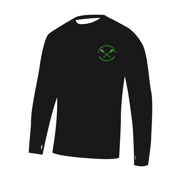 Passage West Rowing Club Long Sleeve Black Gym T-Shirt