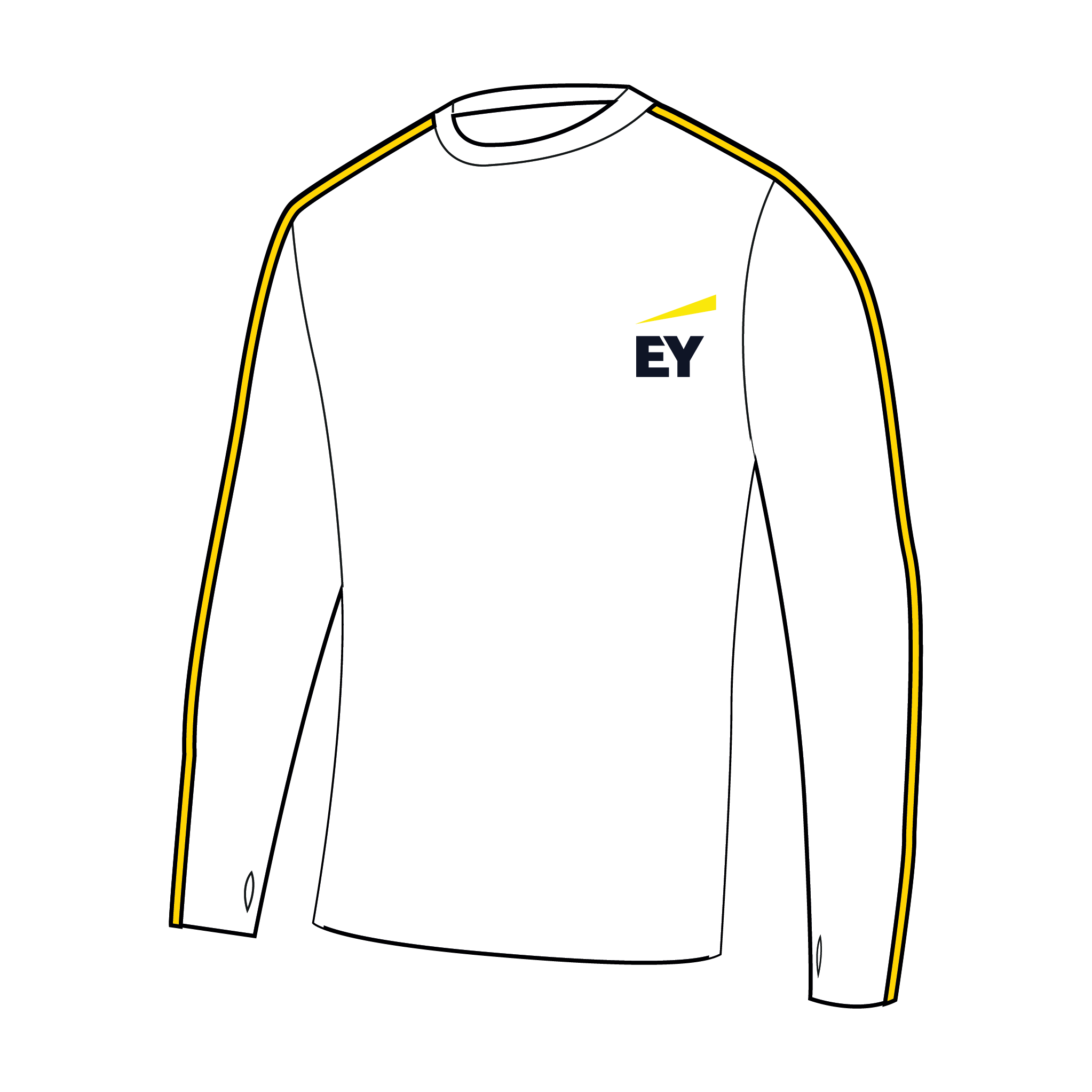 EY Running Club Bespoke Long Sleeve Gym T-Shirt