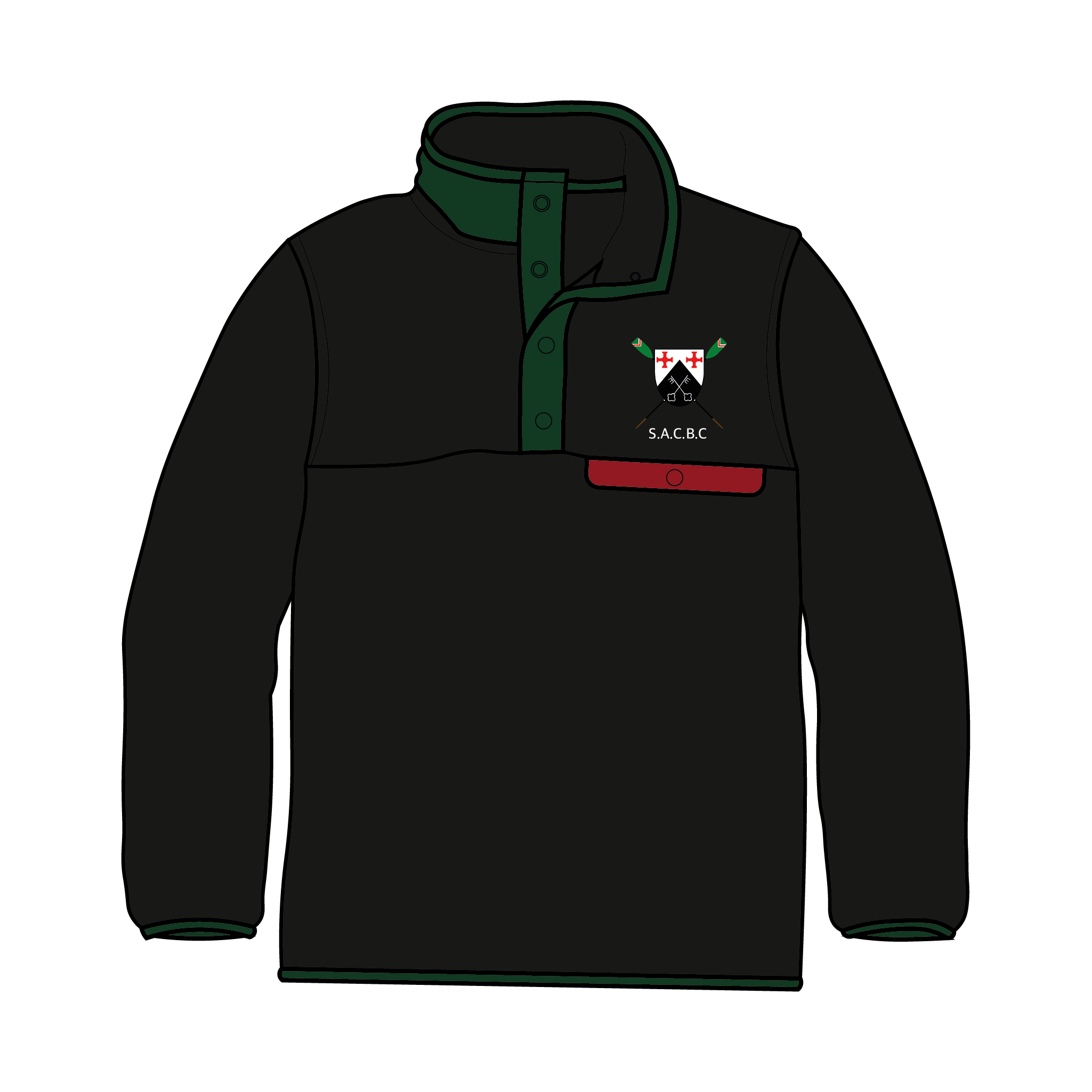 St. Aidan's Boat Club Pocket Fleece