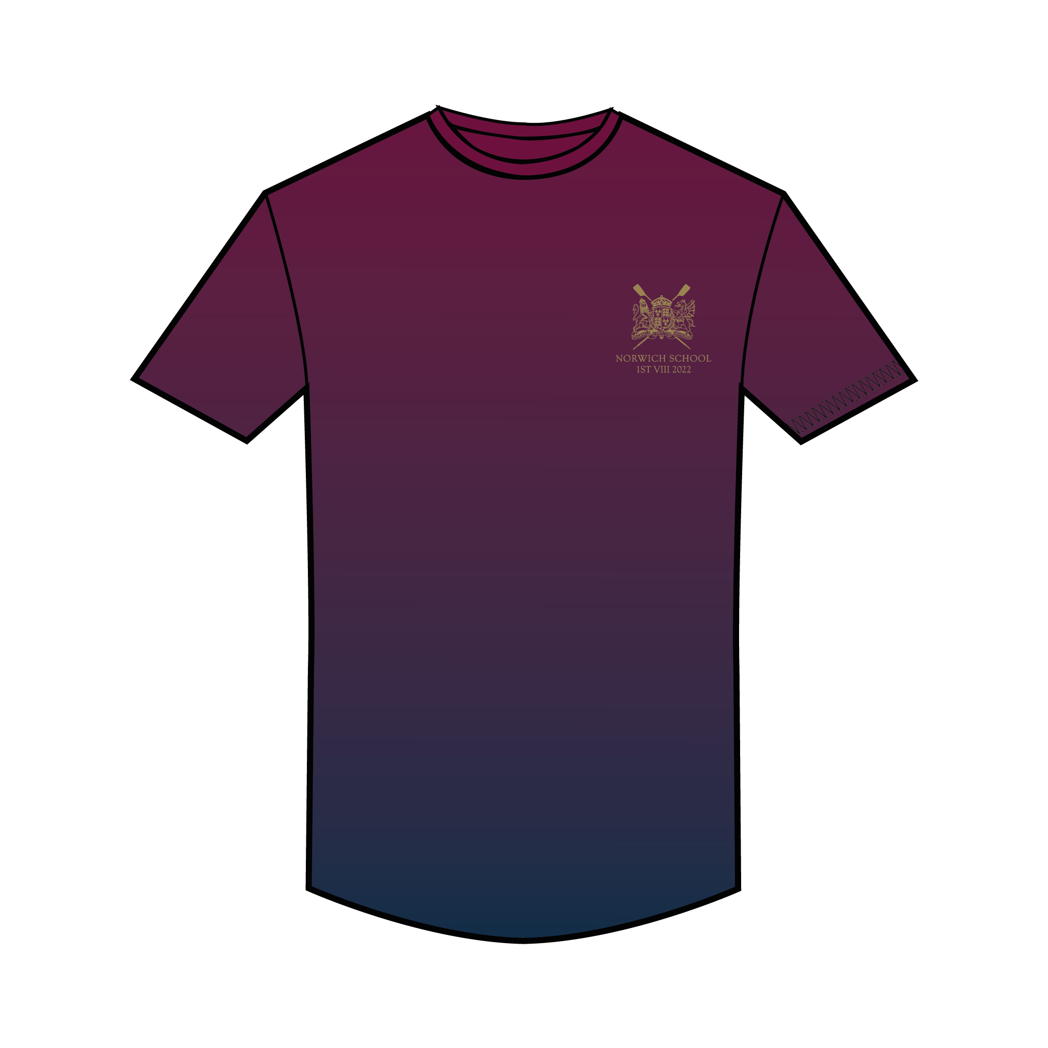NSBC 1st VIII Bespoke Gym T-Shirt