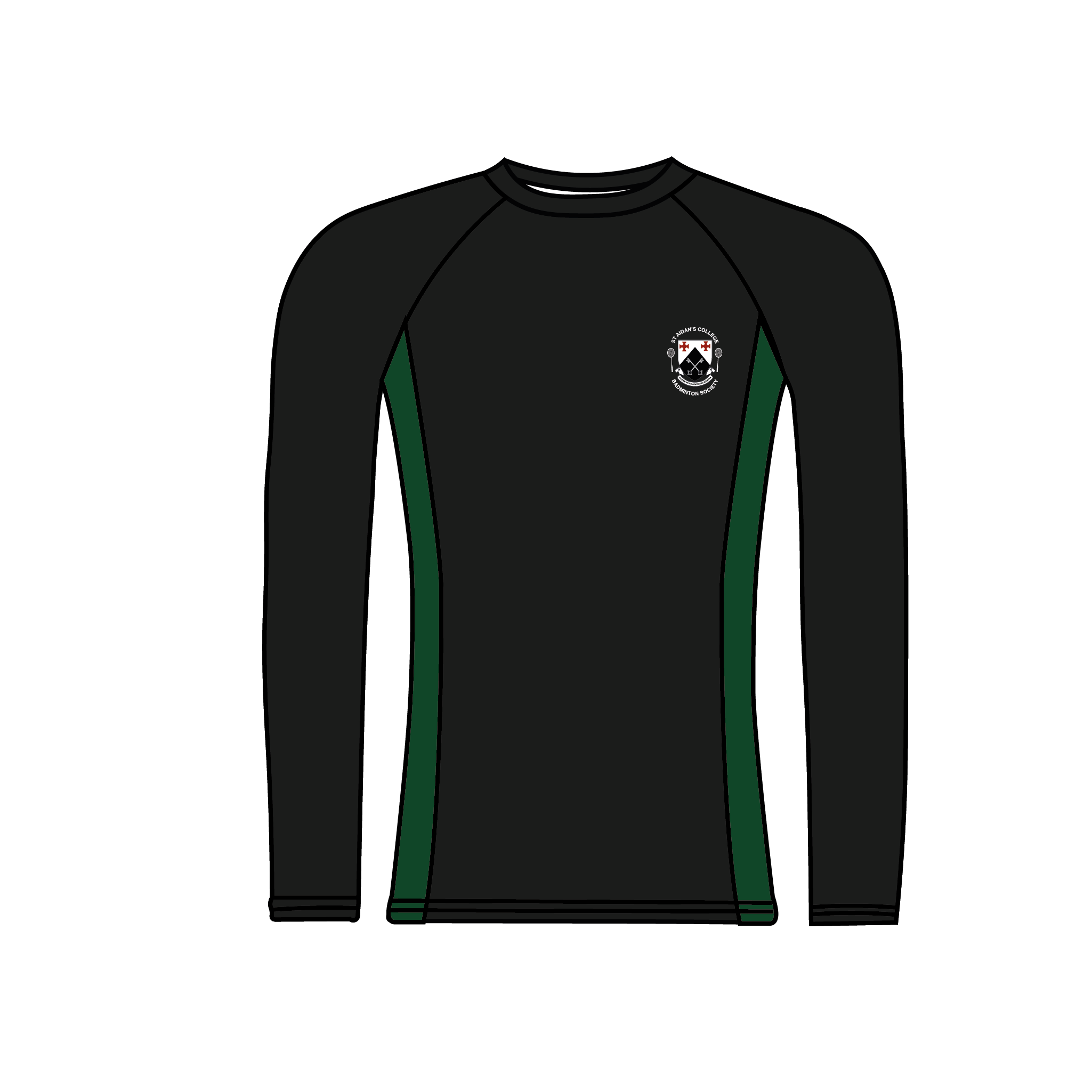 St. Aidan's Badminton Club Long Sleeve Base Layer