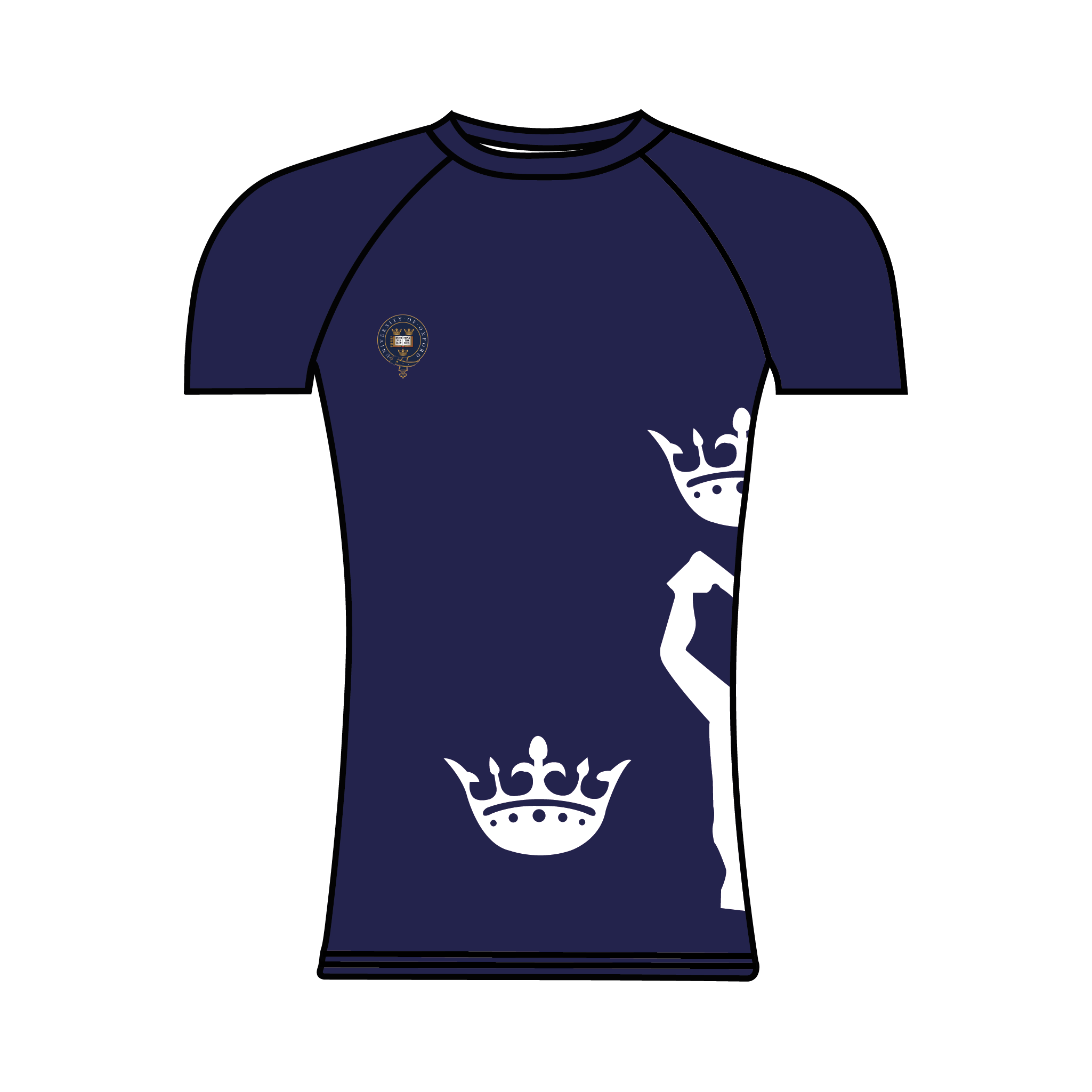 Oxford Sirens Cheerleading Short Sleeve Baselayer