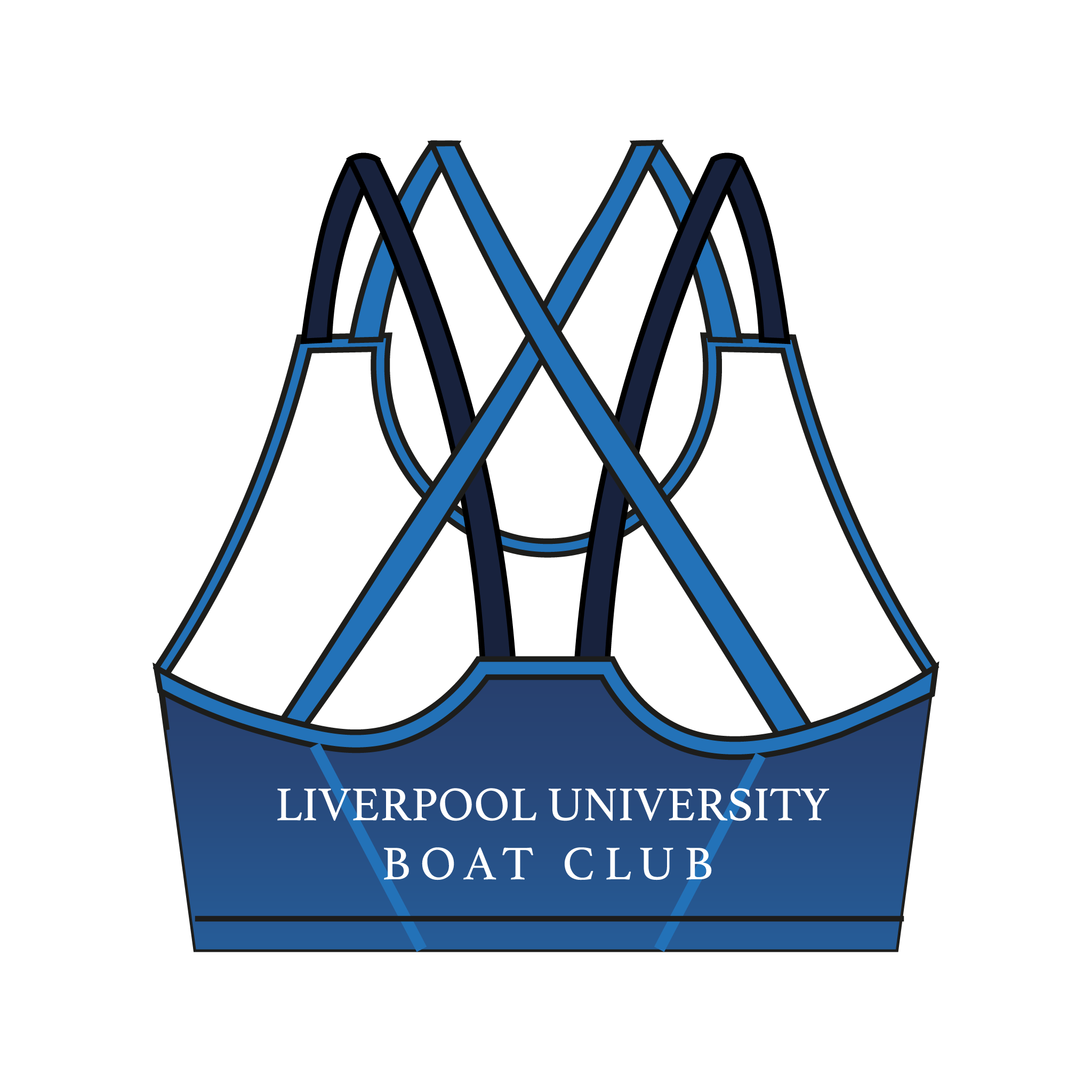 Liverpool University Boat Club Strappy Sports Bra 2