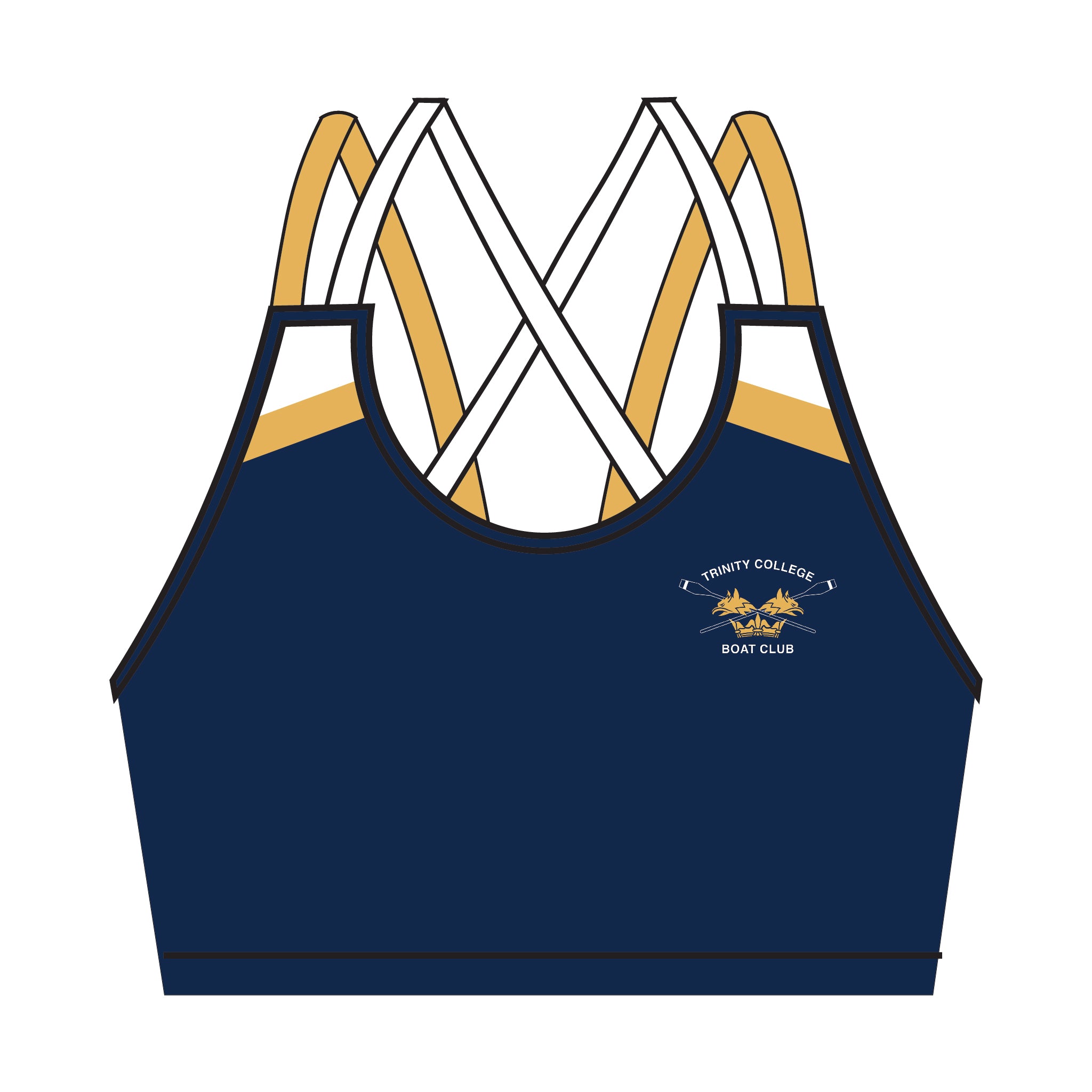 Trinity College Boat Club Strappy Sports Bra