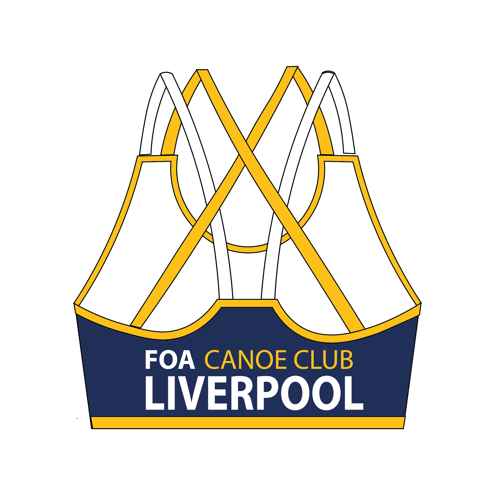 Friends of Allonby Canoe Club Liverpool Strappy Sports Bra