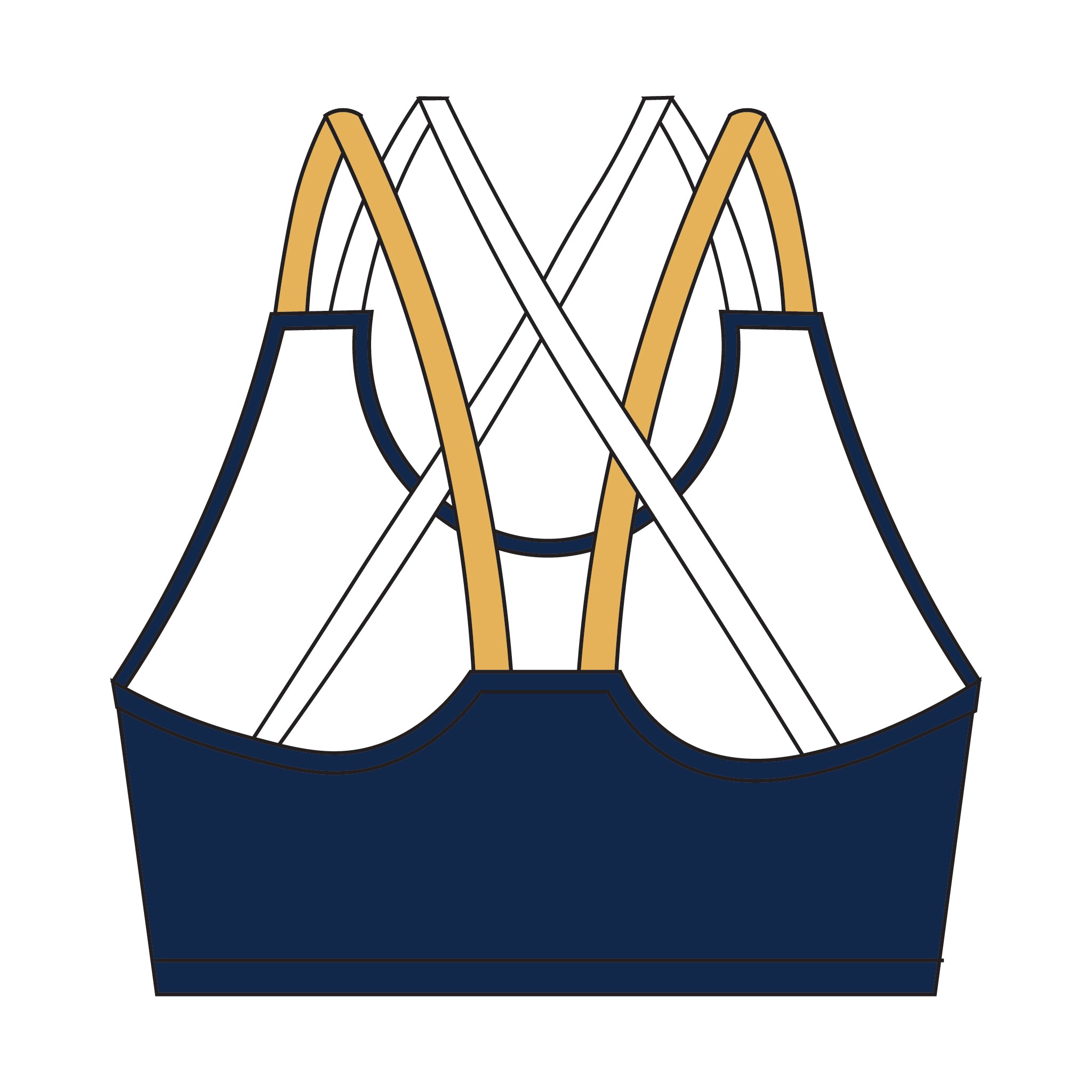 Trinity College Boat Club Strappy Sports Bra