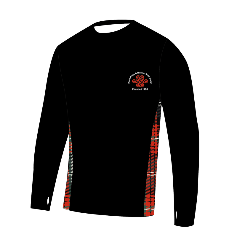 Portlethen & District Pipe Band Long Sleeve Gym T-Shirt