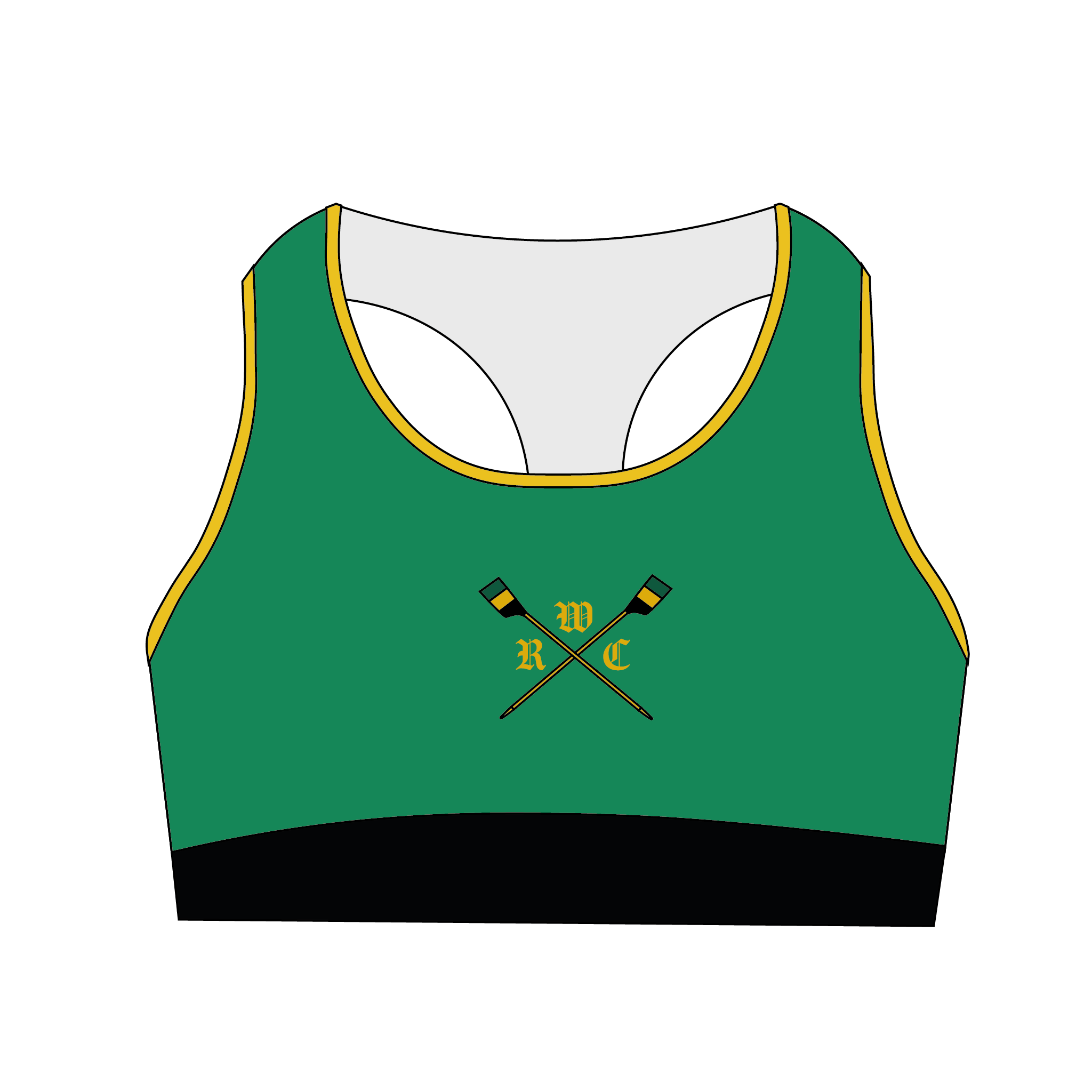Walbrook RC Green Training Sports Bra